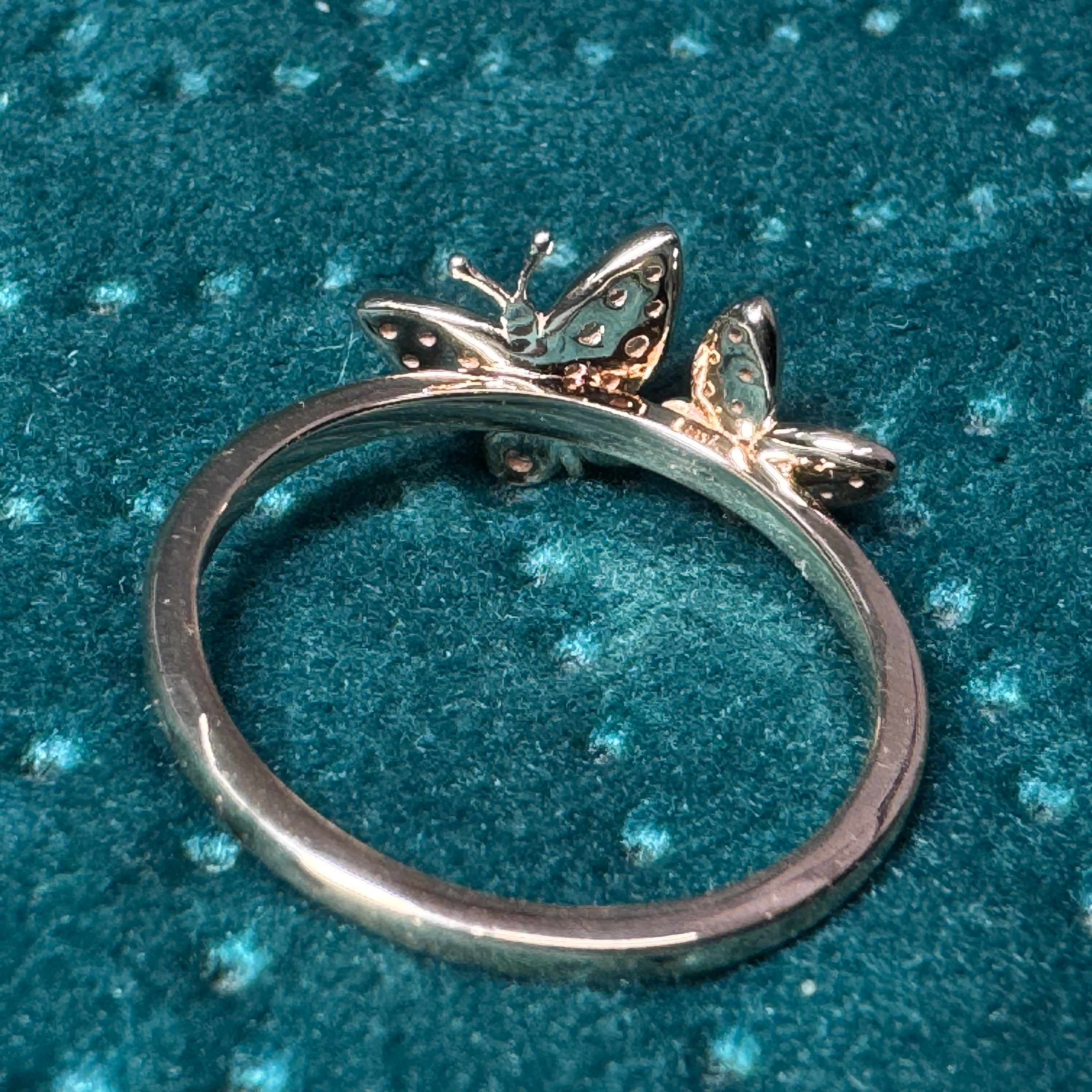 9 KT Rose Gold Round Lab-Grown/Natural Diamond Ring | 0.157 ct Diamond view 4