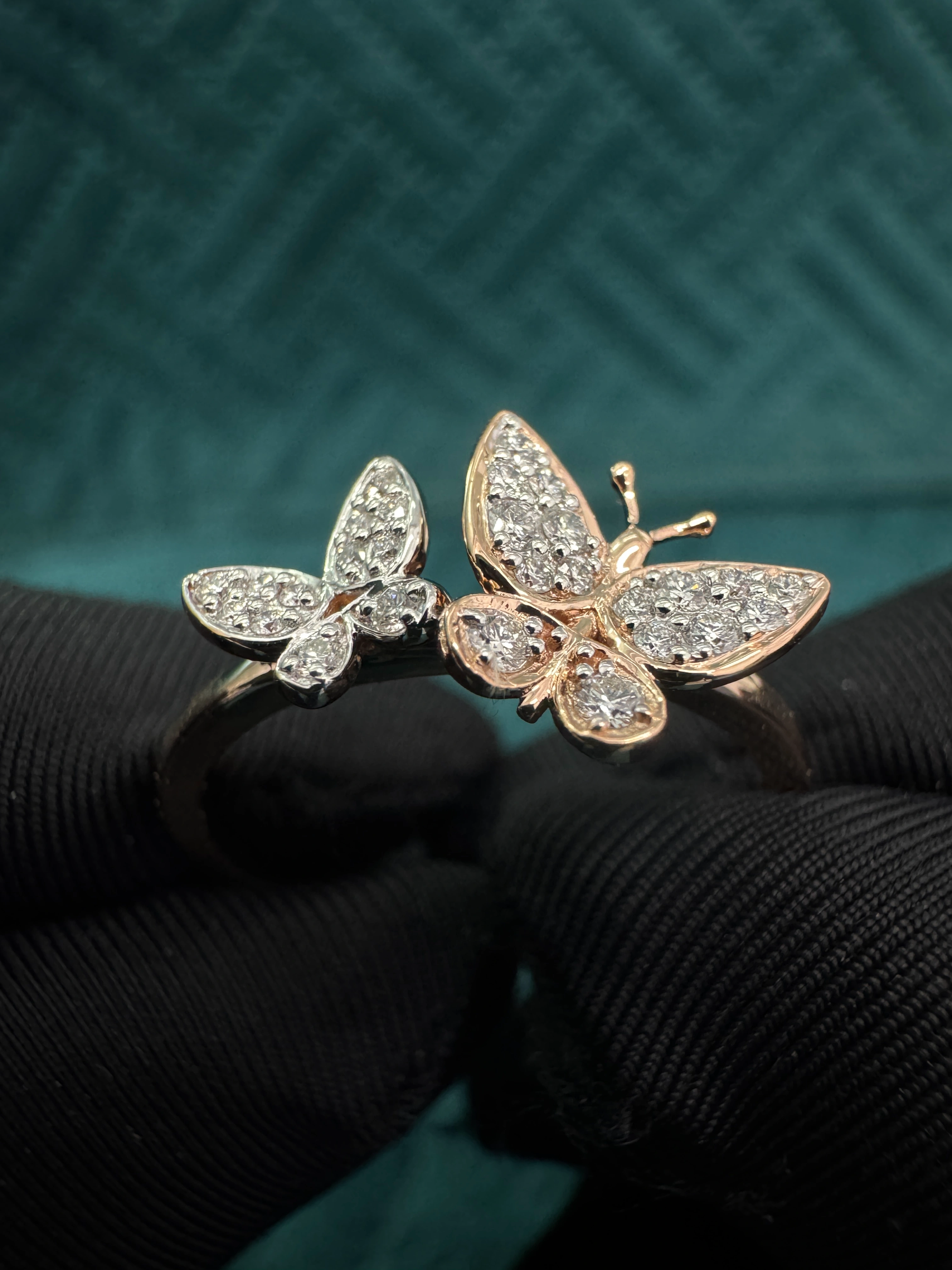9 KT Rose Gold Round Lab-Grown/Natural Diamond Ring | 0.157 ct Diamond view 5