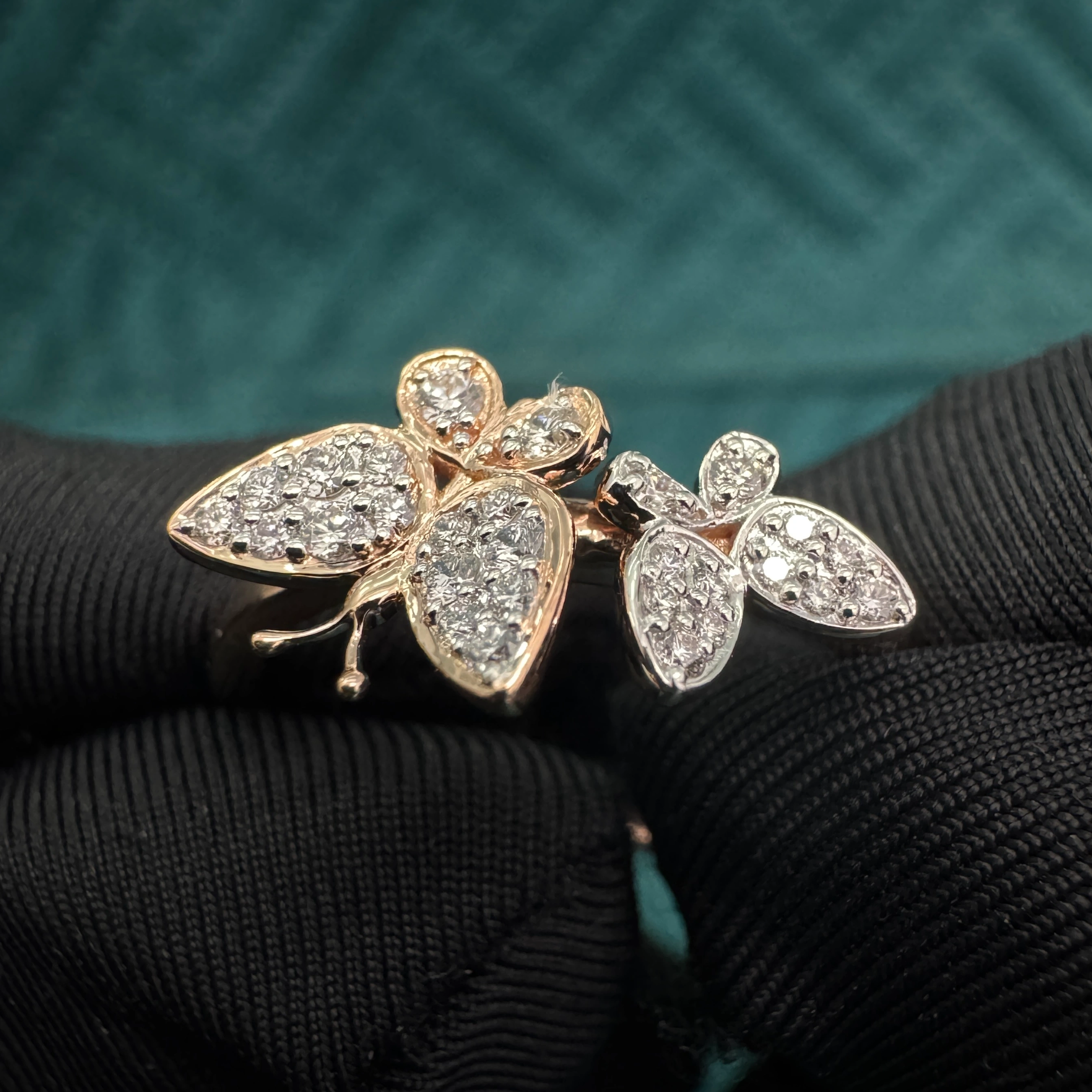 9 KT Rose Gold Round Lab-Grown/Natural Diamond Ring | 0.157 ct Diamond view 6