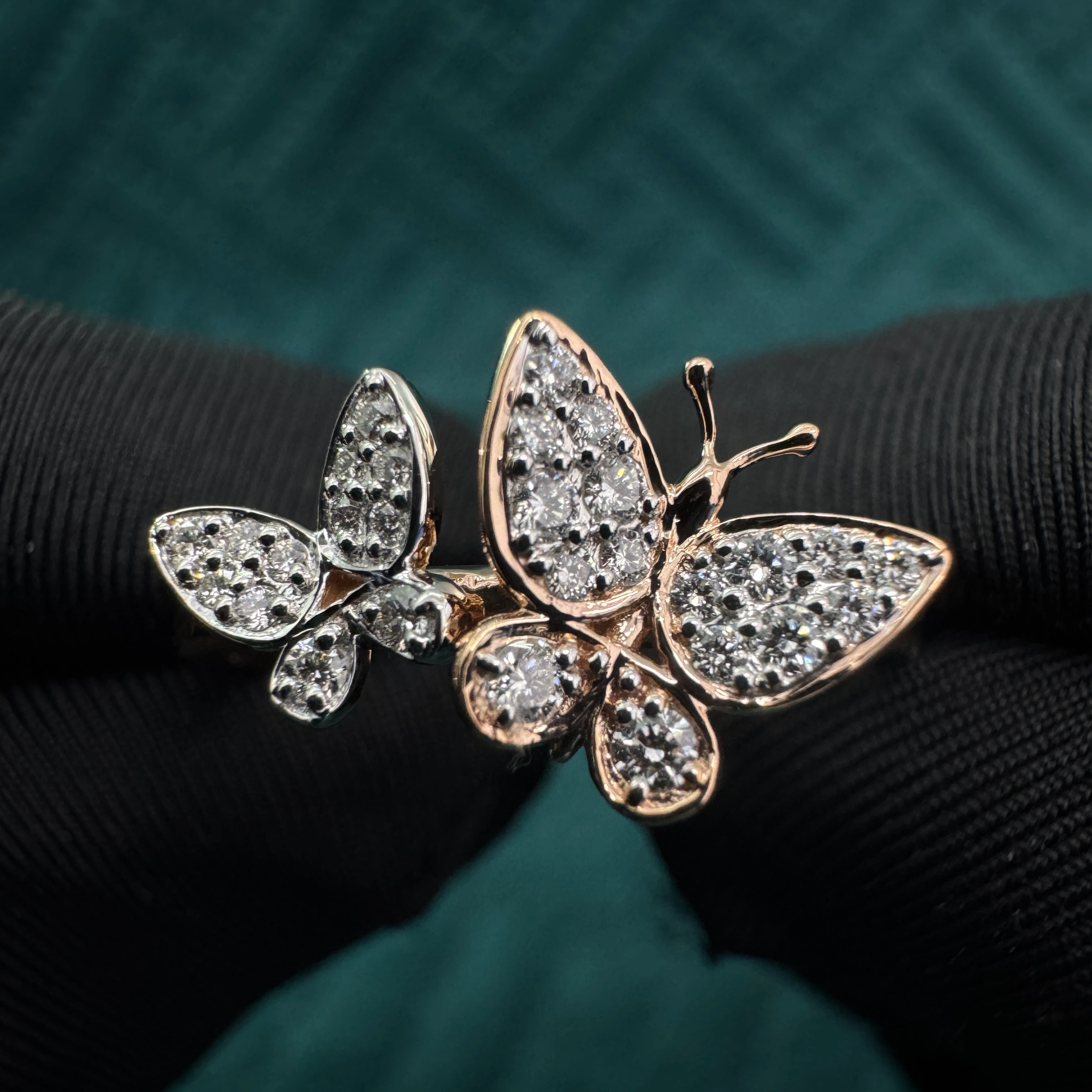 9 KT Rose Gold Round Lab-Grown/Natural Diamond Ring | 0.157 ct Diamond view 7