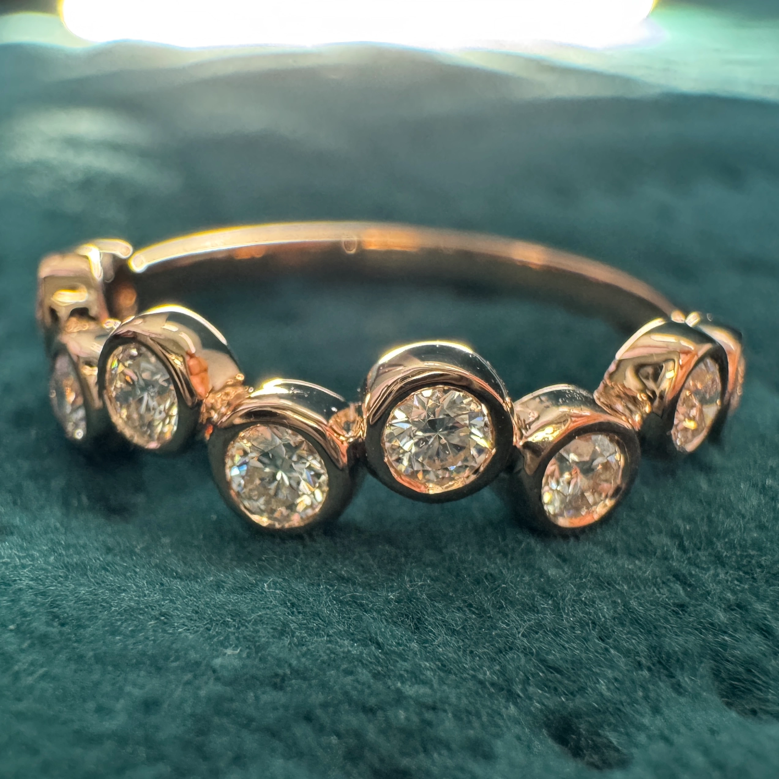 9 KT Rose Gold Round Lab-Grown/Natural Diamond Ring | 1.45 g | 0.437 ct Diamond view 3