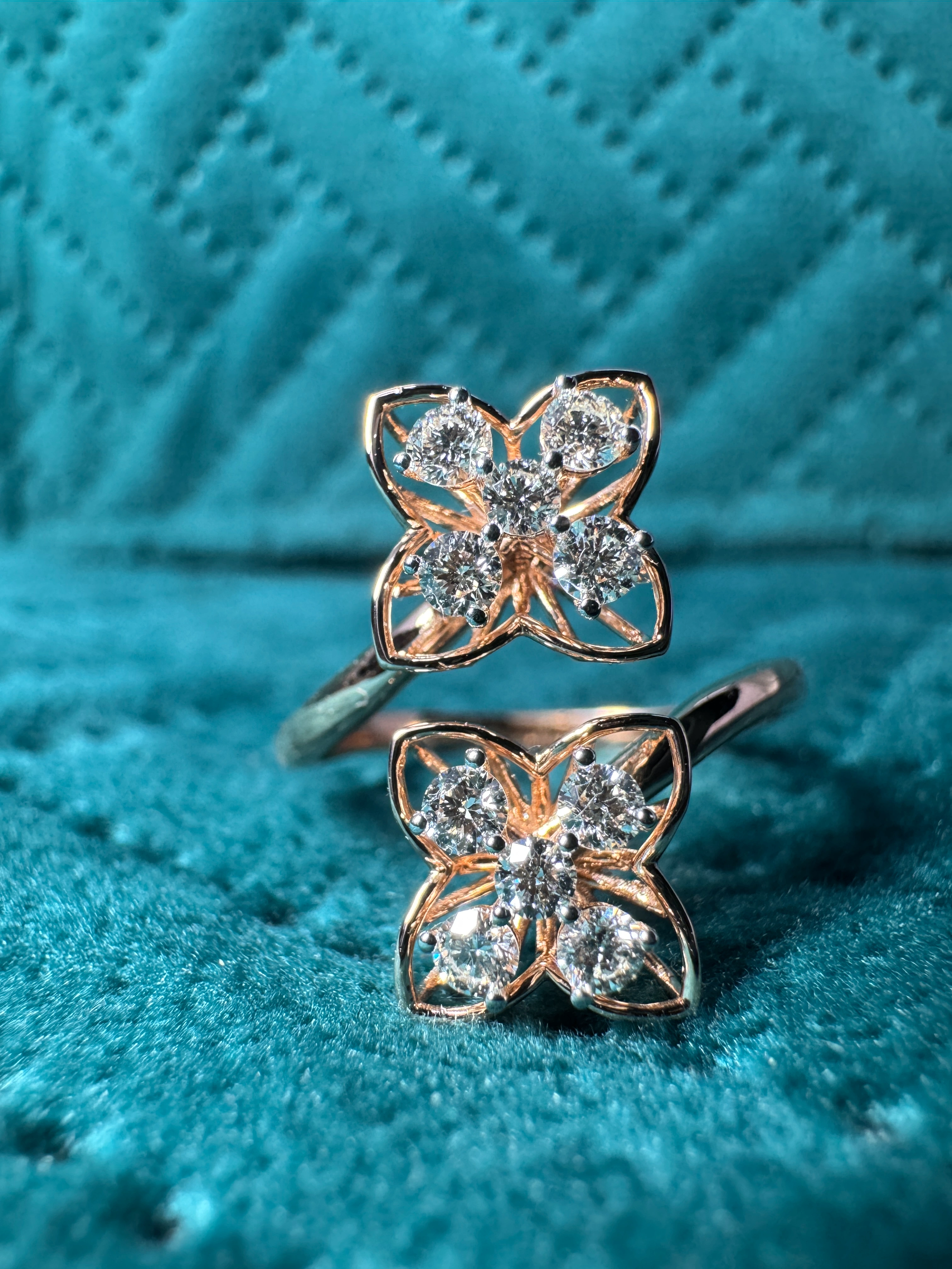 9 KT Rose Gold Round Lab-Grown/Natural Diamond Ring | 1.65 g | 0.364 ct Diamond view 4