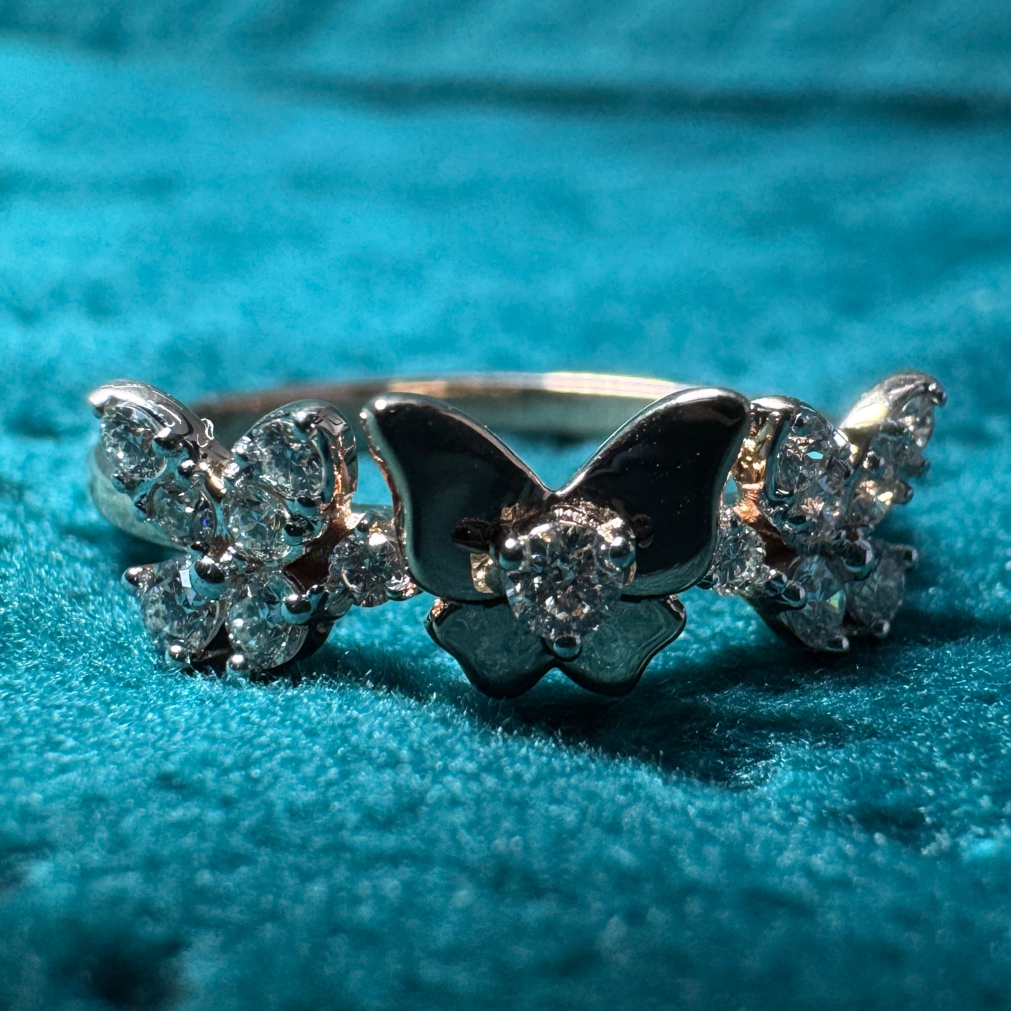 9 KT Rose Gold Round Lab-Grown/Natural Diamond Ring | 1.77 g | 0.257 ct Diamond