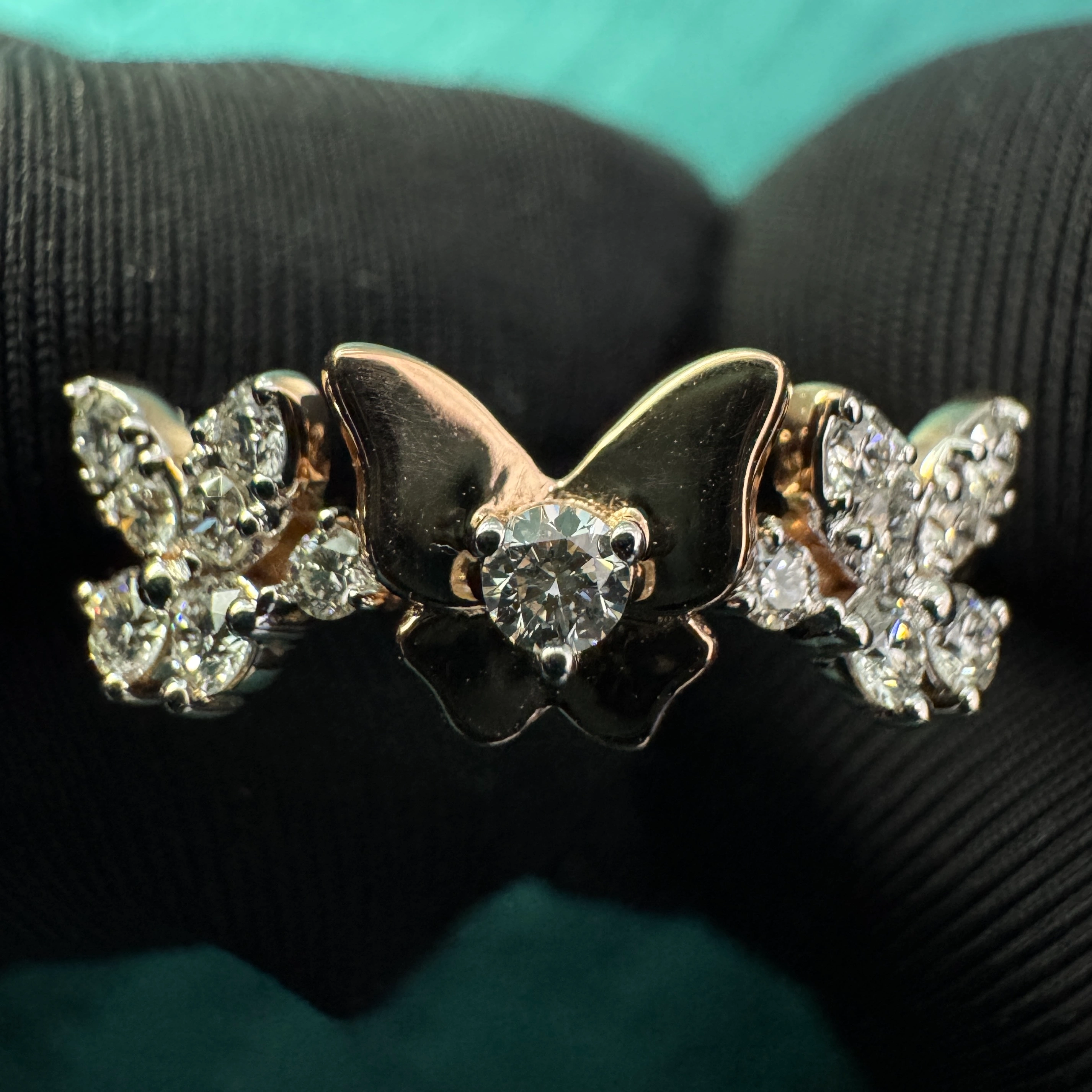 9 KT Rose Gold Round Lab-Grown/Natural Diamond Ring | 1.77 g | 0.257 ct Diamond view 3