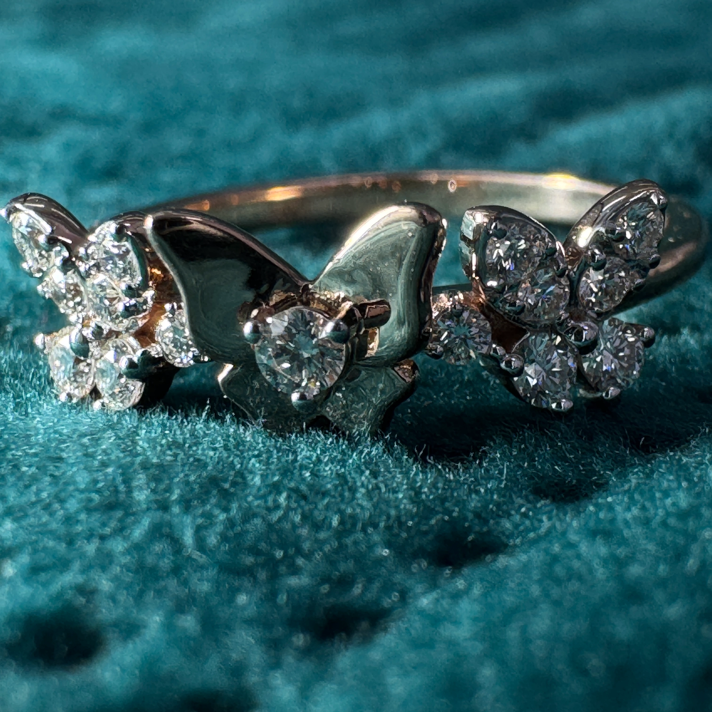 9 KT Rose Gold Round Lab-Grown/Natural Diamond Ring | 1.77 g | 0.257 ct Diamond view 6