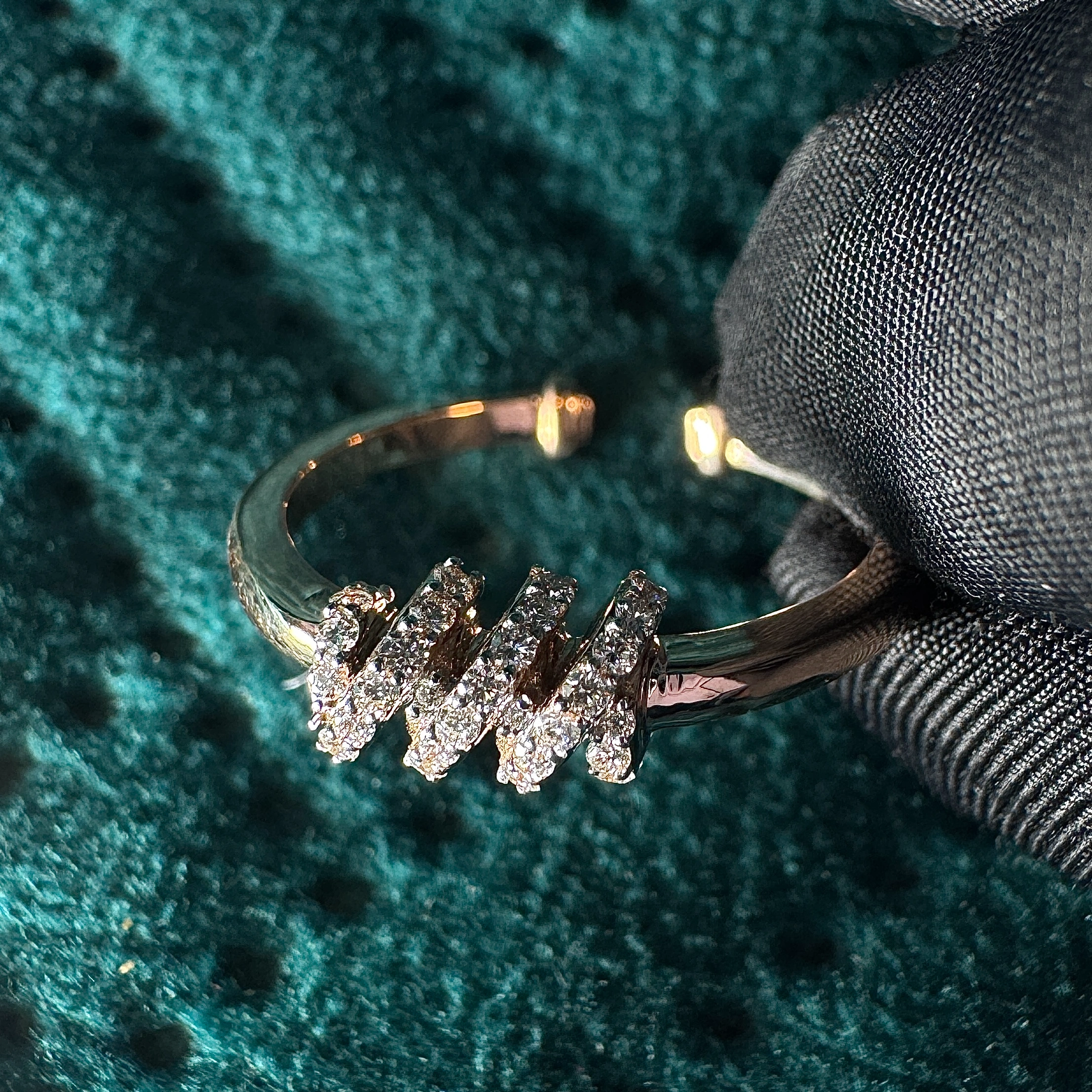 9 KT Rose Gold Round Lab-Grown/Natural Diamond Ring | 2.18 g | 0.17 ct Diamond view 6