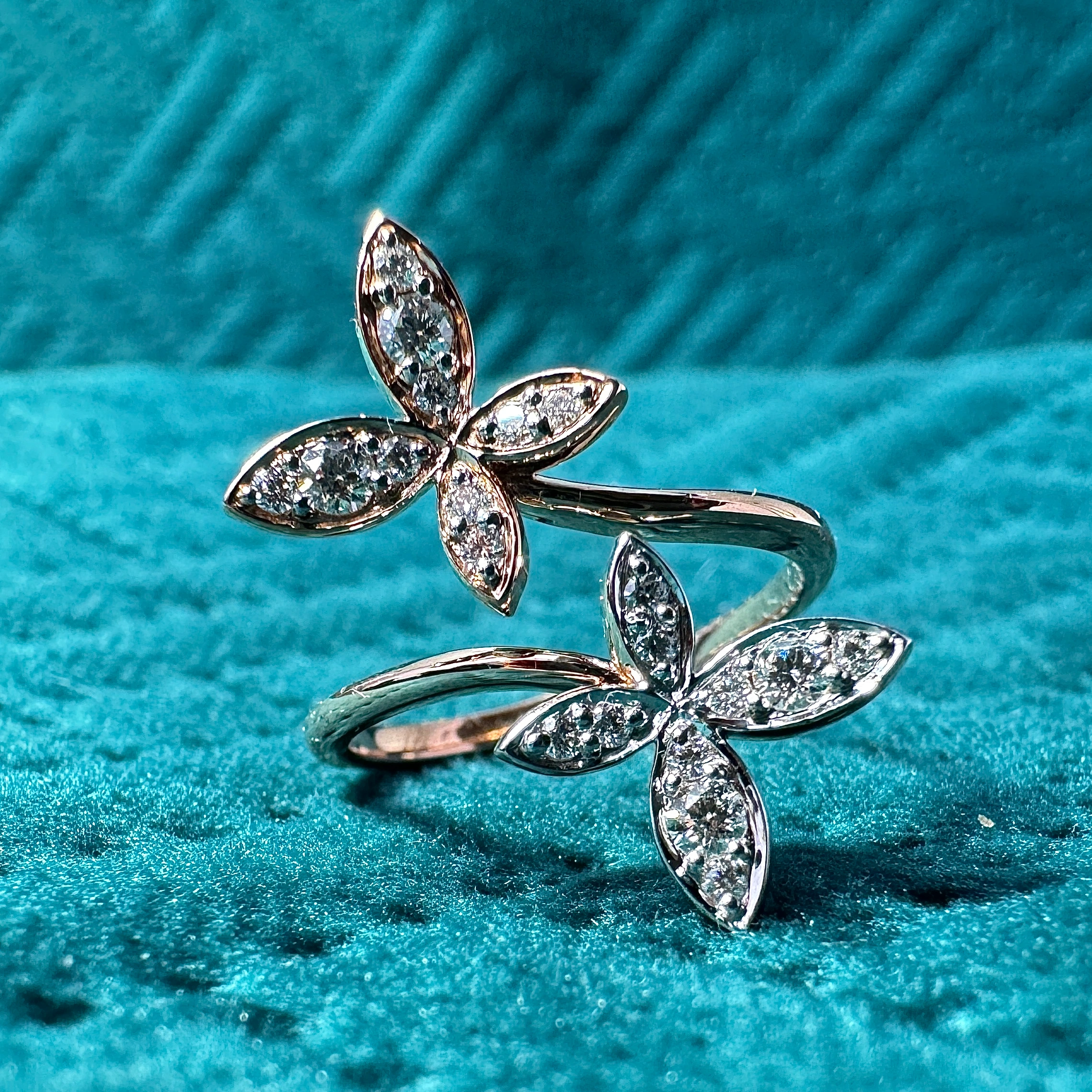 9 KT Rose Gold Round Lab-Grown/Natural Diamond Ring | 2.18 g | 0.274 ct Diamond