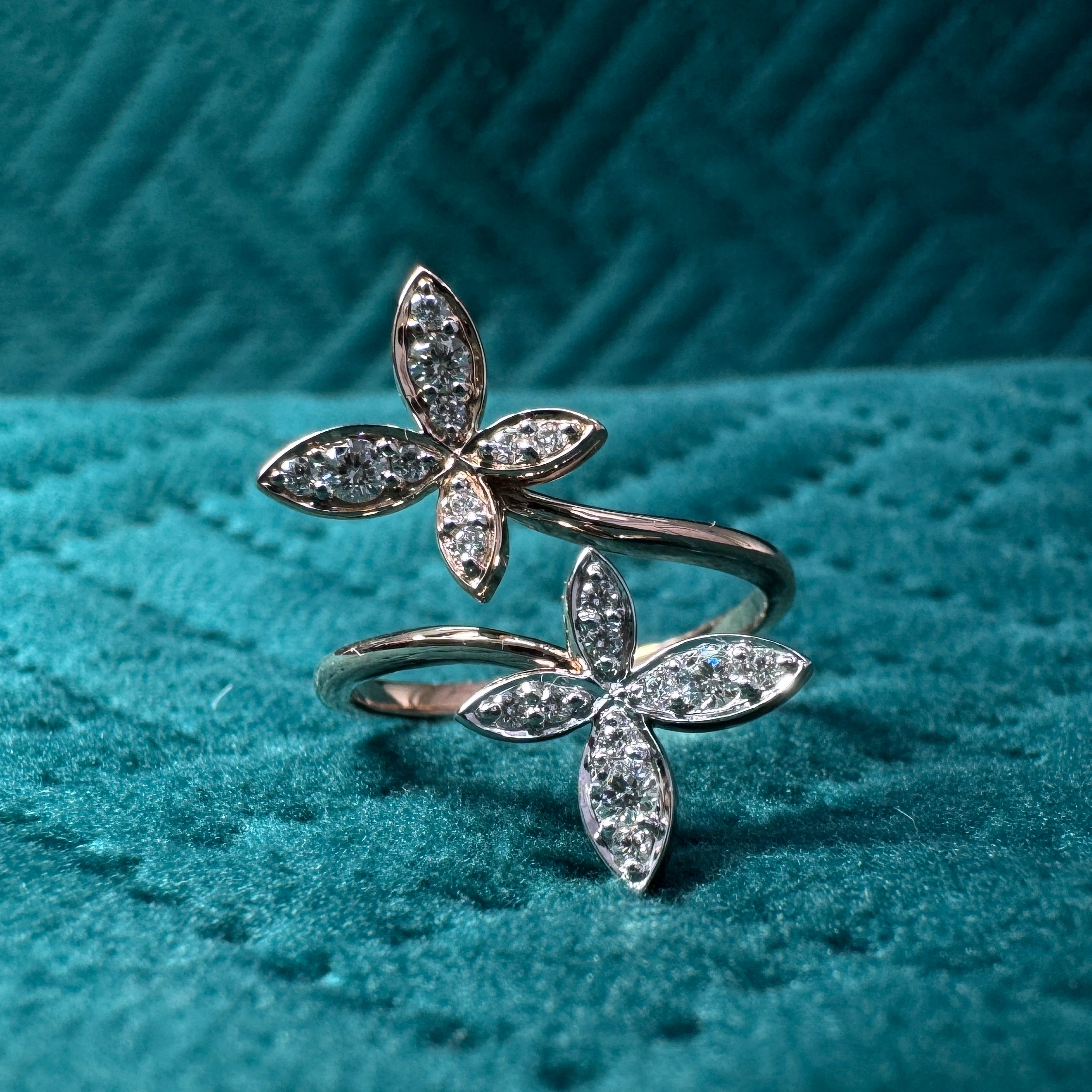 9 KT Rose Gold Round Lab-Grown/Natural Diamond Ring | 2.18 g | 0.274 ct Diamond view 8