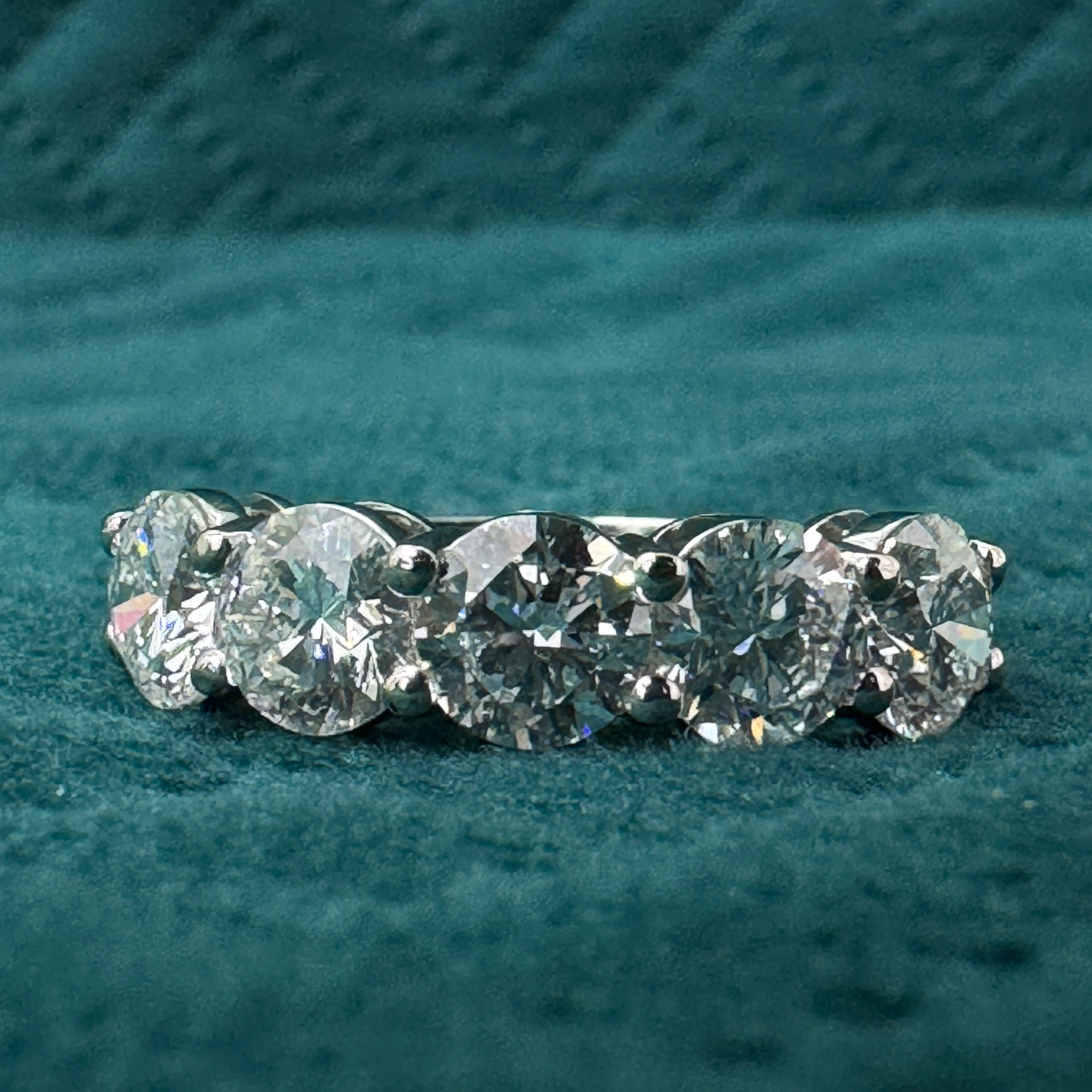 9 KT White Gold Round Lab-Grown/Natural Diamond Ring | 2.91 g | 2.97 ct Diamond