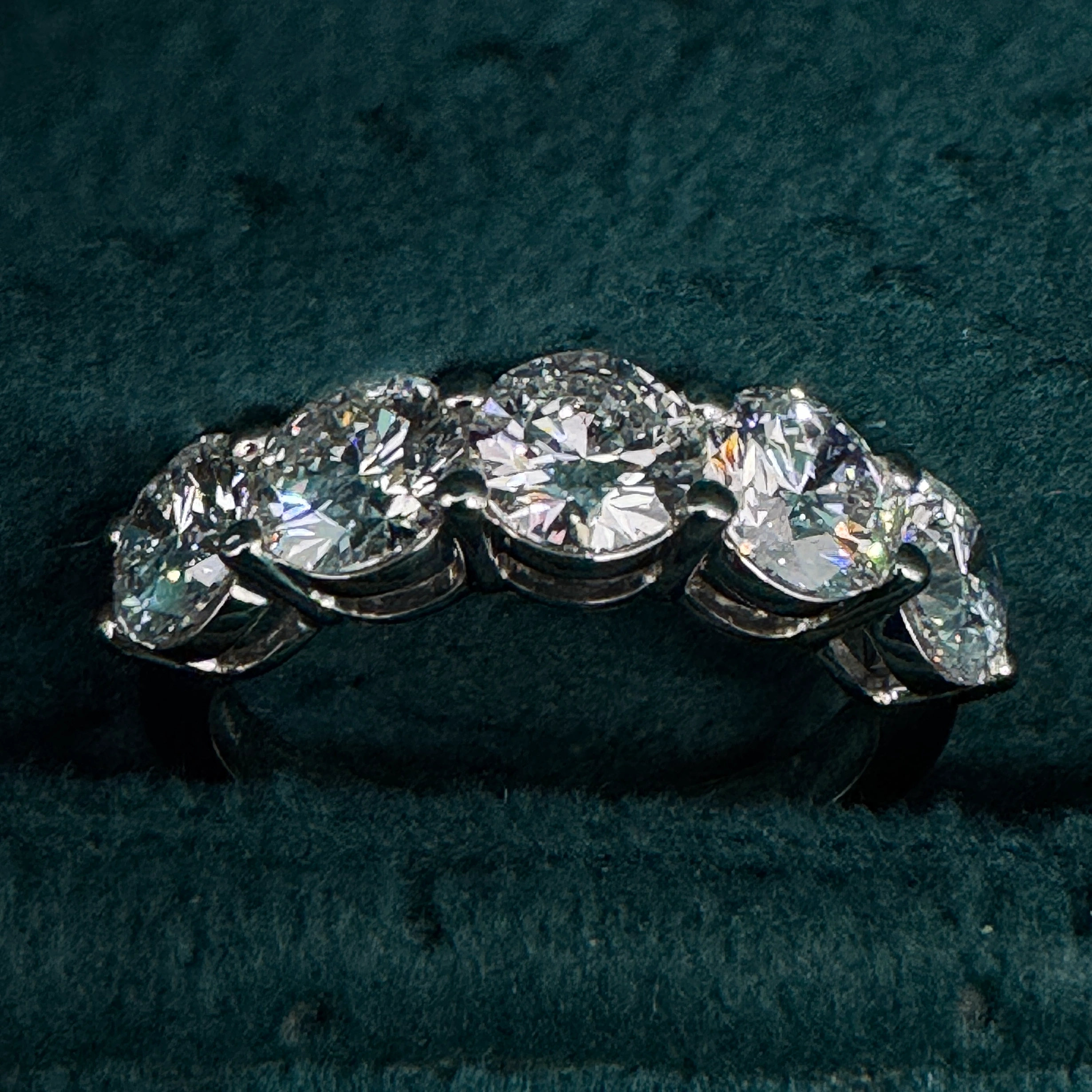 9 KT White Gold Round Lab-Grown/Natural Diamond Ring | 2.91 g | 2.97 ct Diamond view 4