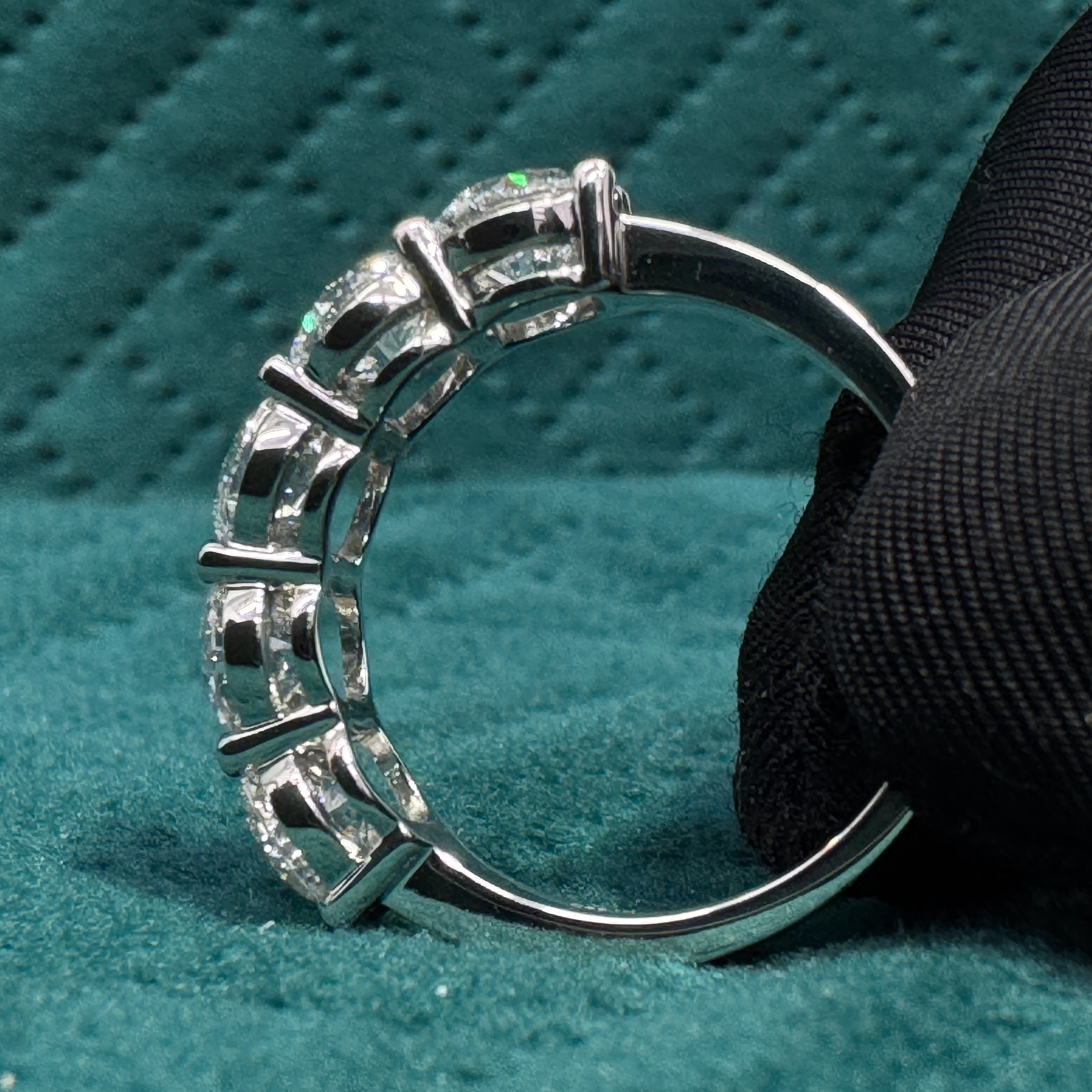 9 KT White Gold Round Lab-Grown/Natural Diamond Ring | 2.91 g | 2.97 ct Diamond view 5