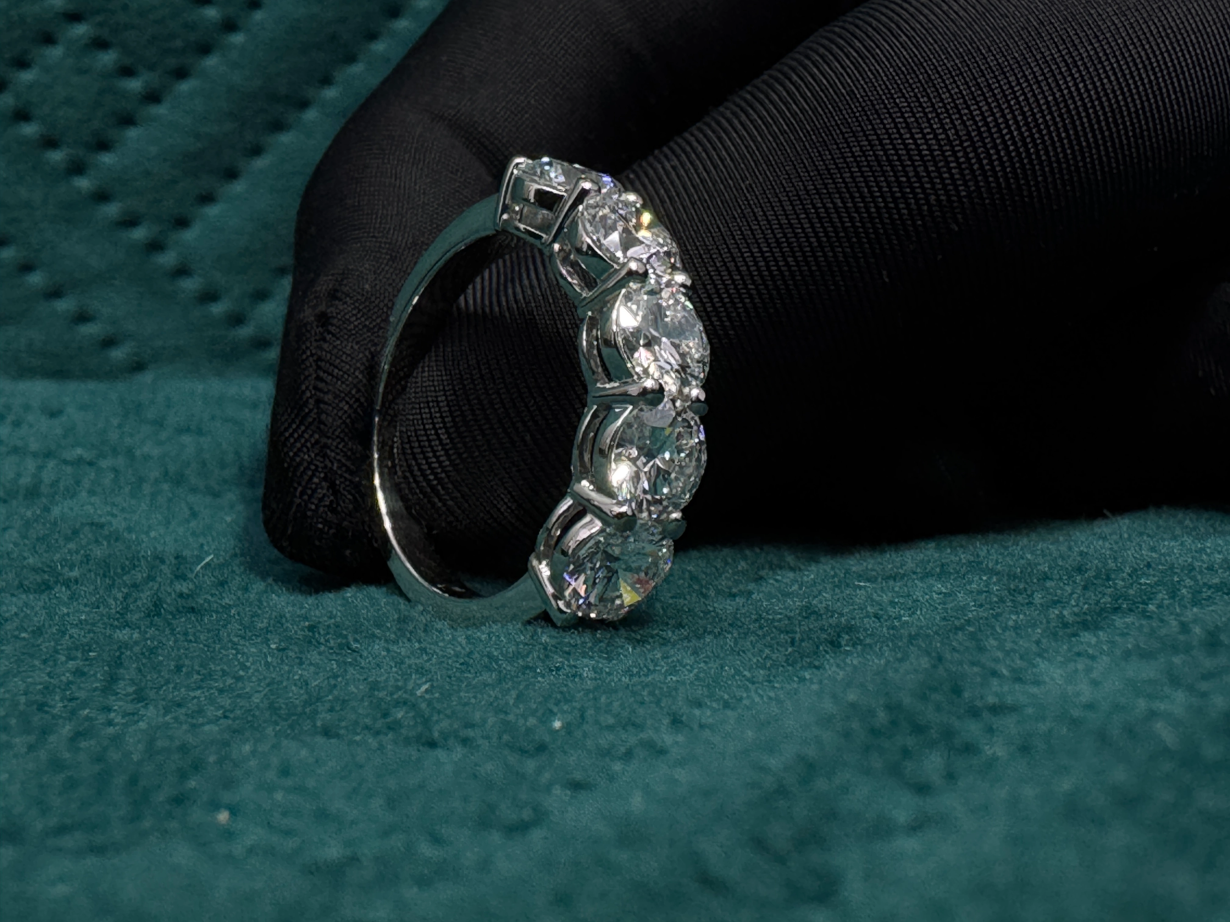 9 KT White Gold Round Lab-Grown/Natural Diamond Ring | 2.91 g | 2.97 ct Diamond view 6