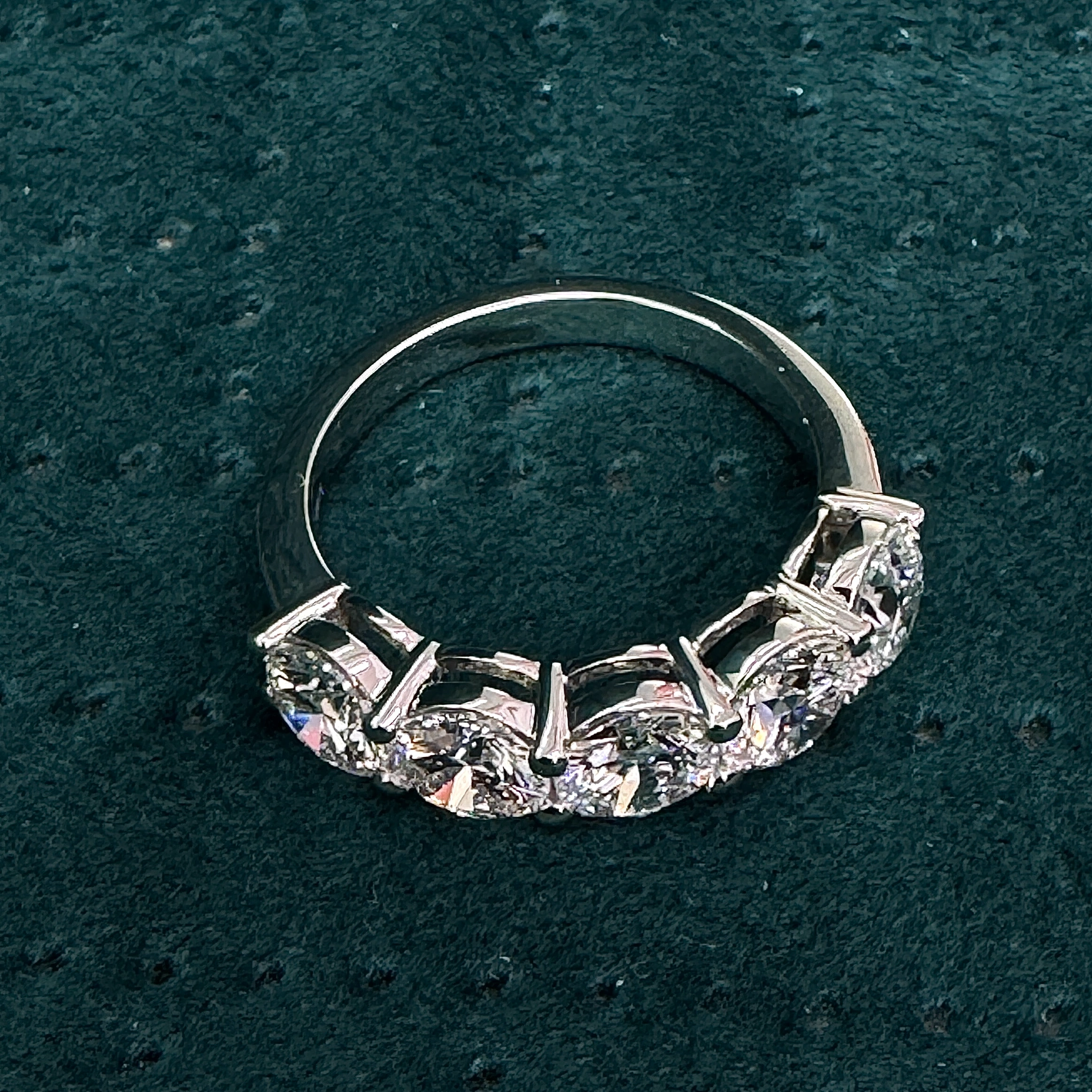 9 KT White Gold Round Lab-Grown/Natural Diamond Ring | 2.91 g | 2.97 ct Diamond view 7