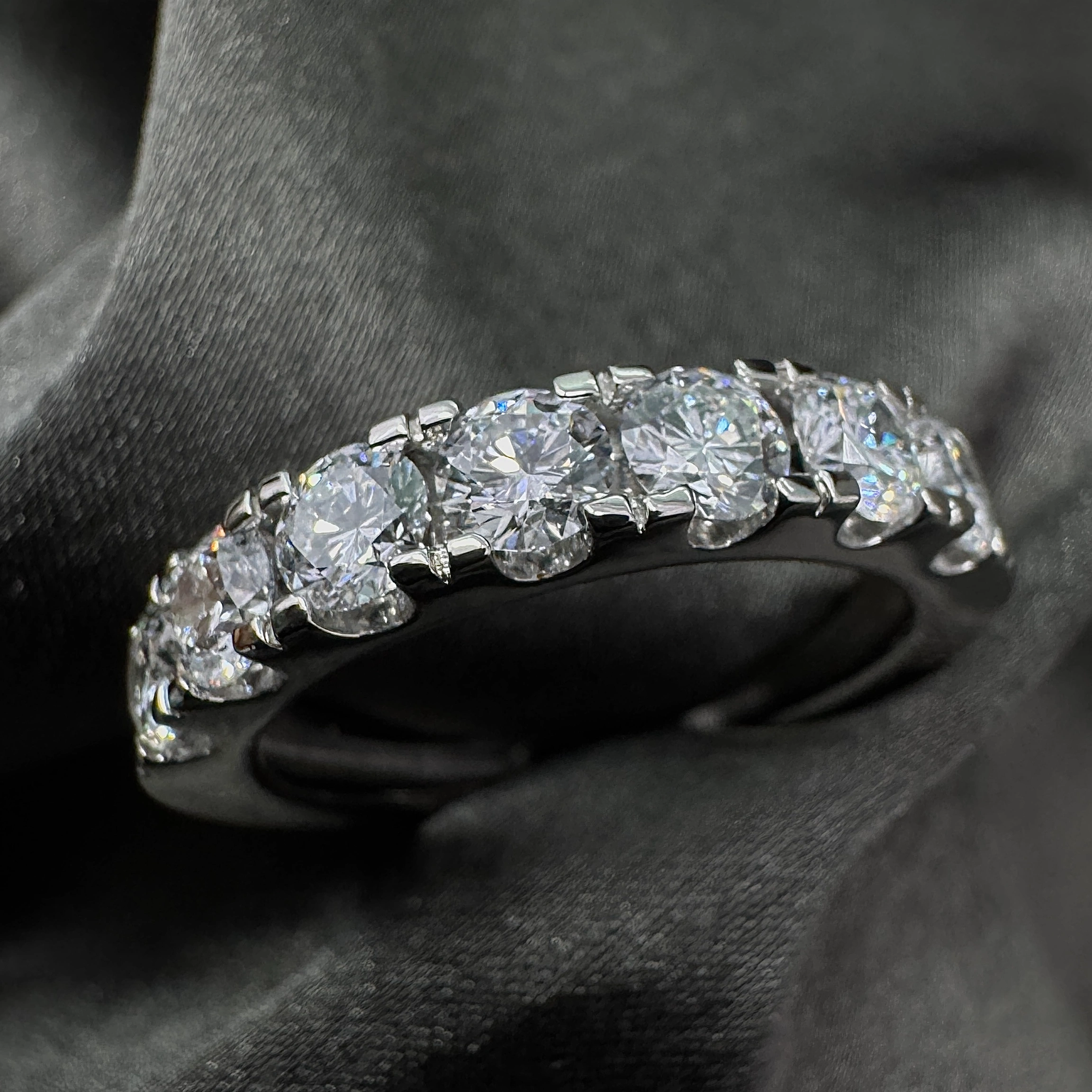 9 KT White Gold Round Lab-Grown/Natural Diamond Ring | 3.51 g | 1.57 ct Diamond