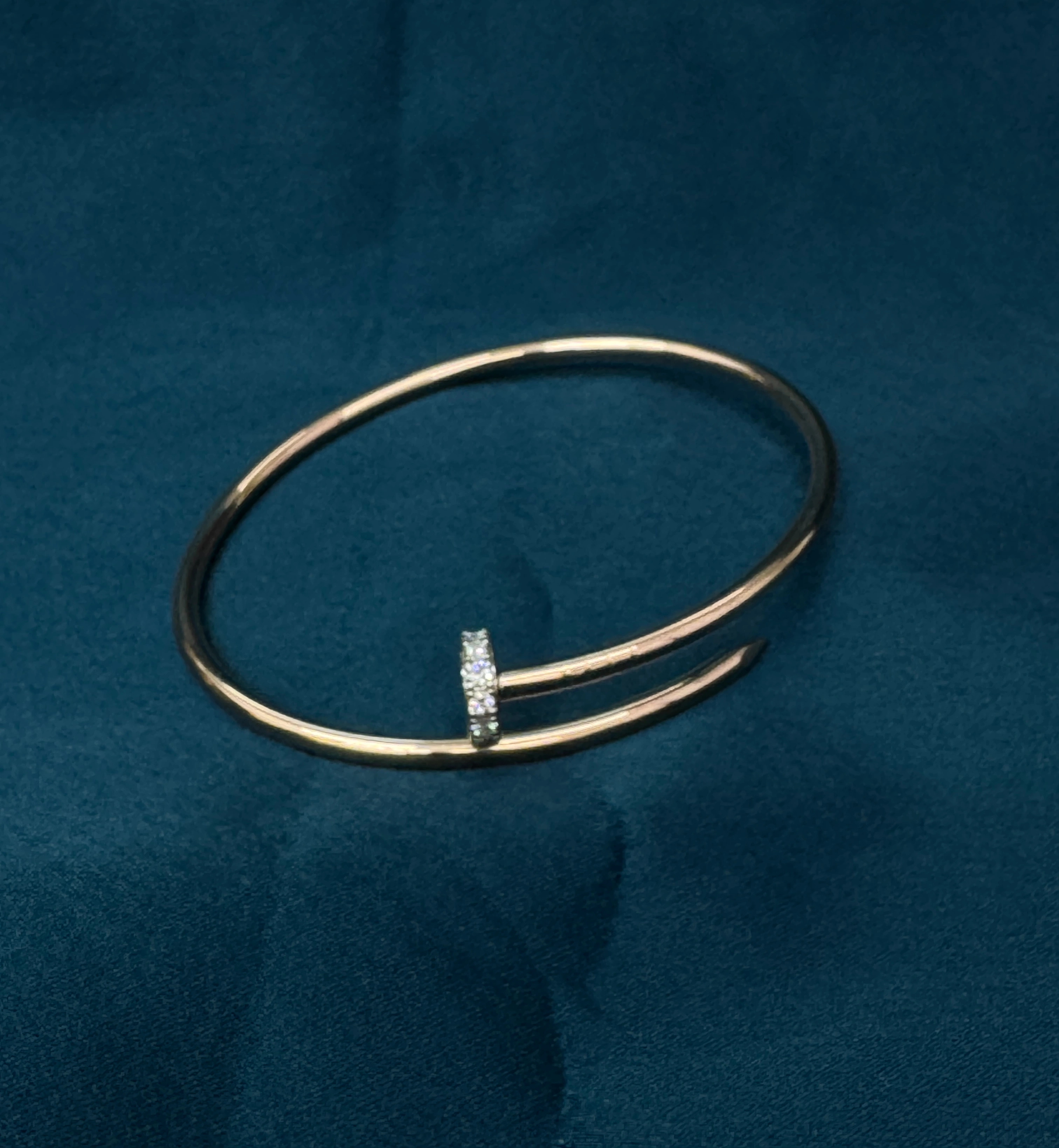 Luxury 0.39 CT Round Brilliant Diamond Bracelet in 9K Rose Gold for Women view 6