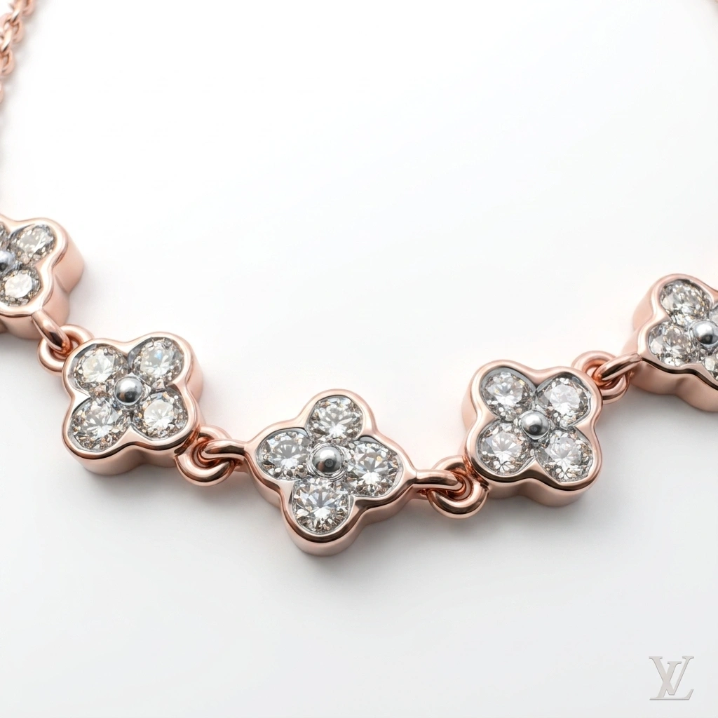 0.66 CT Round Diamond Bracelet in 18KT Rose Gold view 5