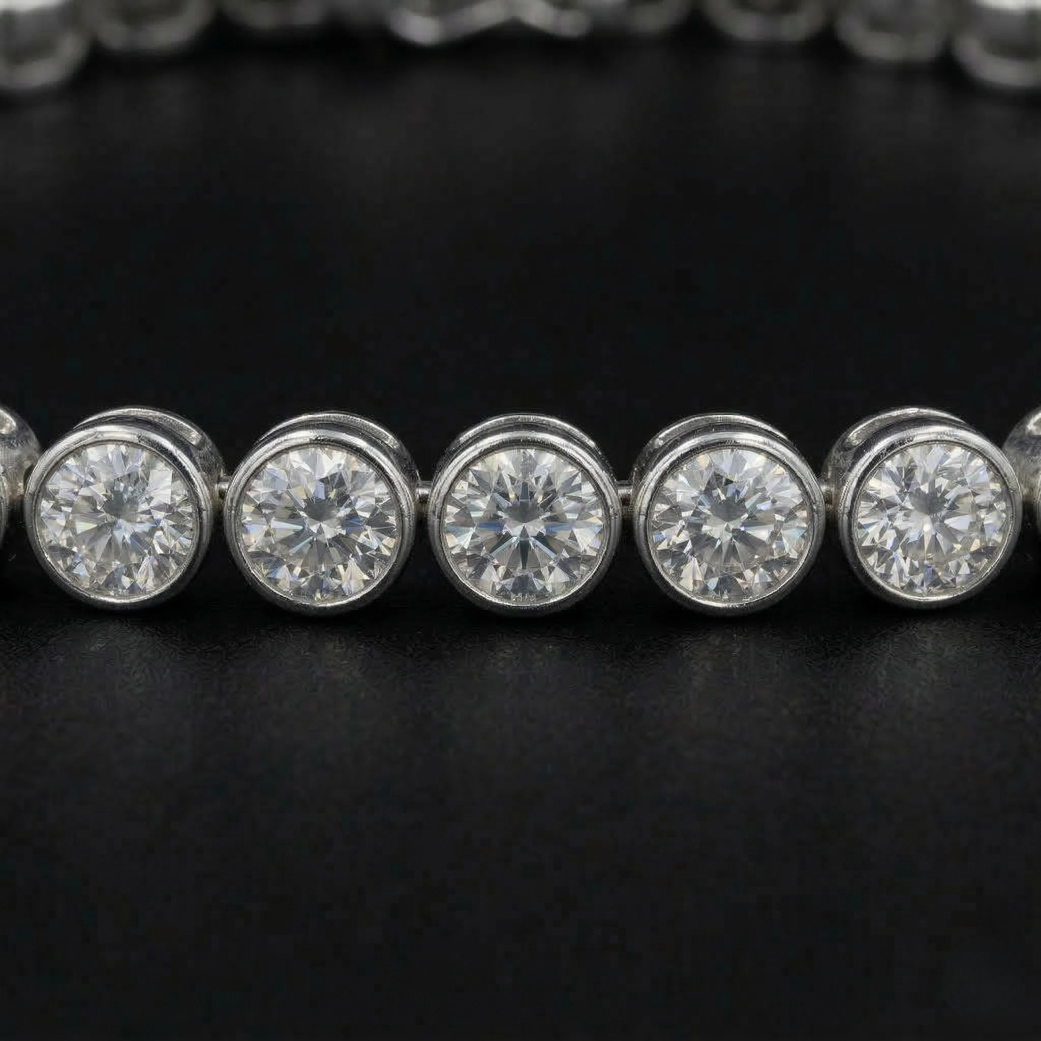 11 CT Lab Grown Round Diamond Tennis Bracelet view 4