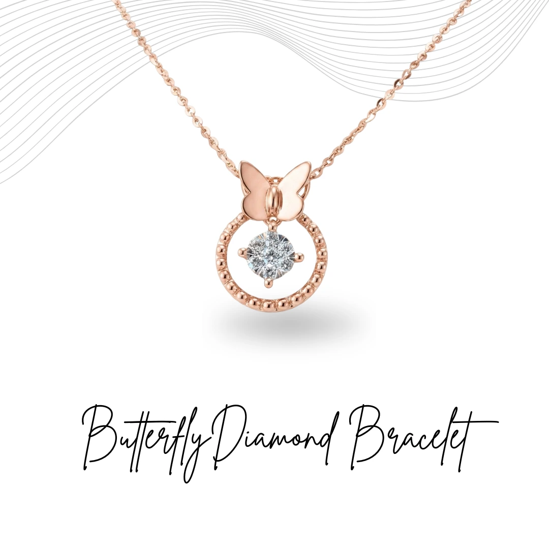 18K Rose Gold Timeless Lab-Grown Diamond Necklace