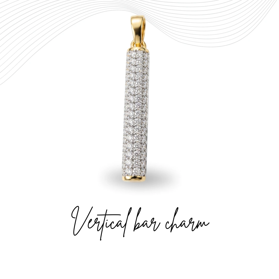 18K Yellow Gold Round-Cut Lab-Grown Diamond Pendant