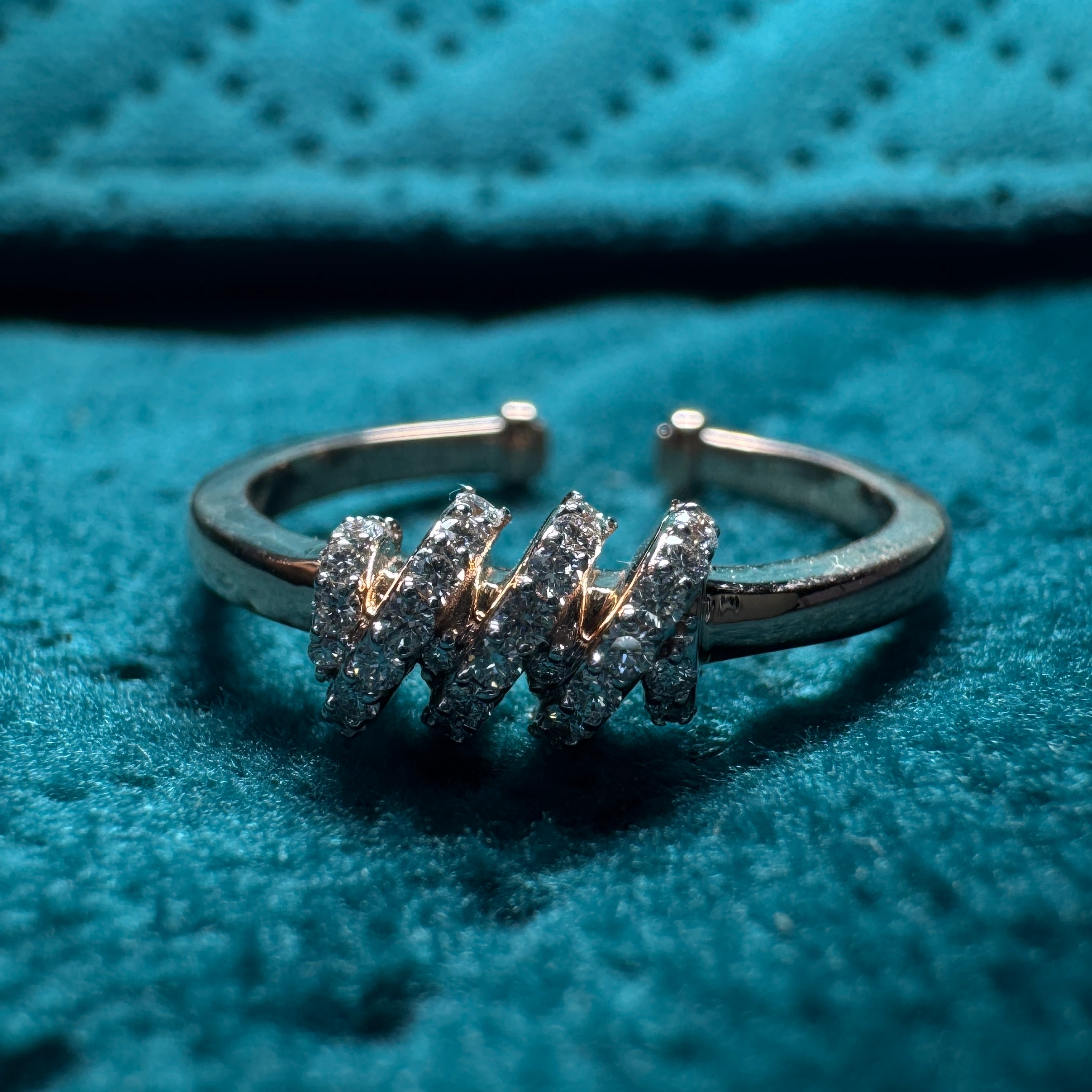 18KT Rose Gold Round Diamond Engagement & Wedding Ring | 0.17 CT view 6