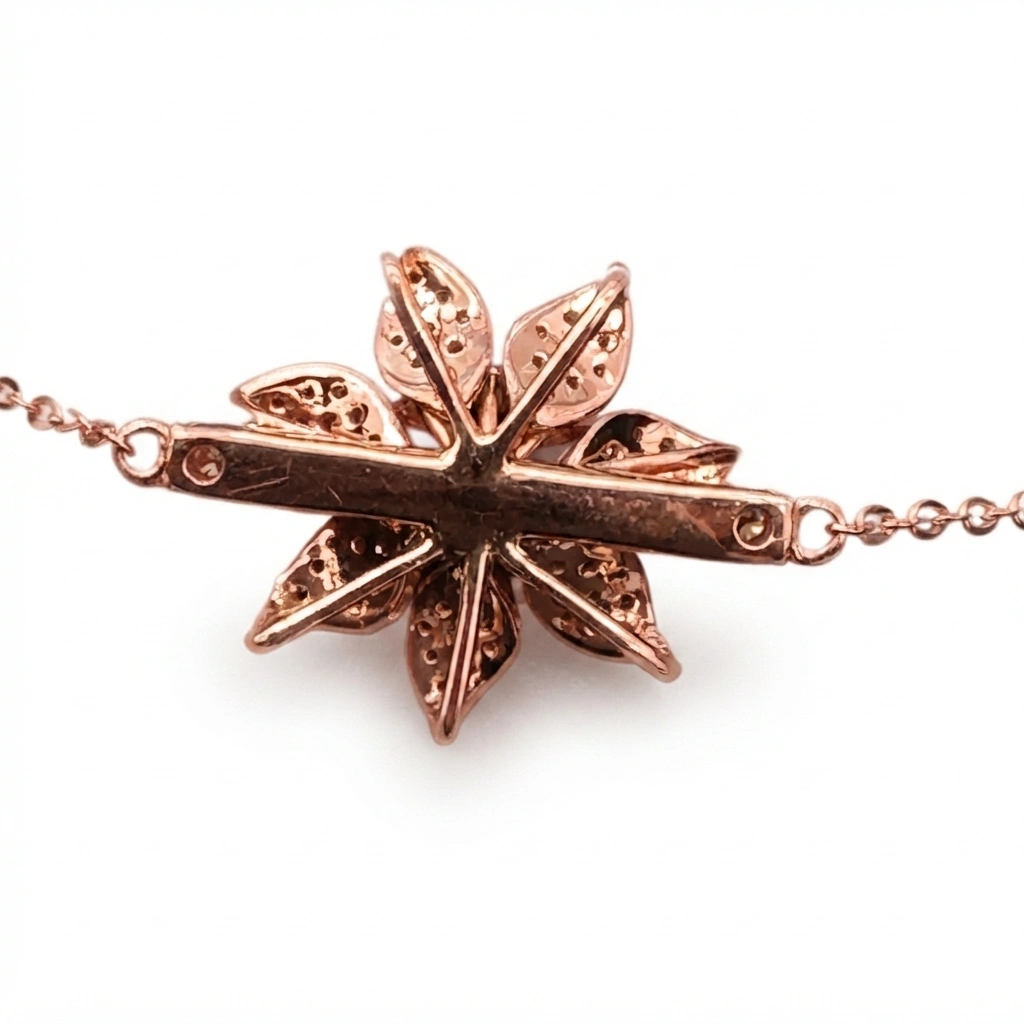 Round Lab-Grown & Natural Diamond Tennis Bracelet  view 6