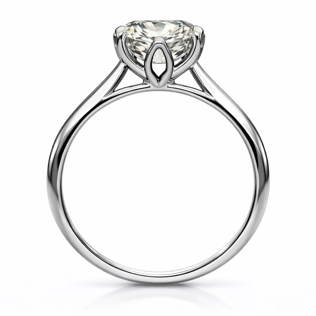 2.5 CT Round Cut Solitaire Ring view 6