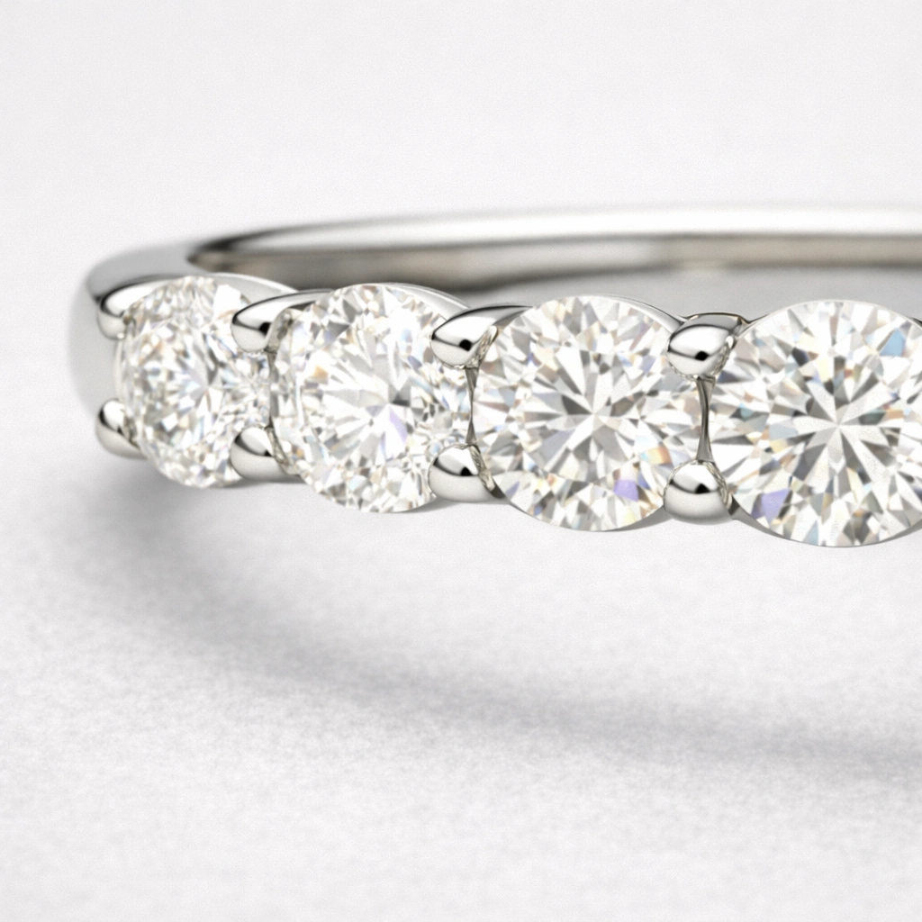 3 CT Princess Cut Platinum Engagement Ring view 4