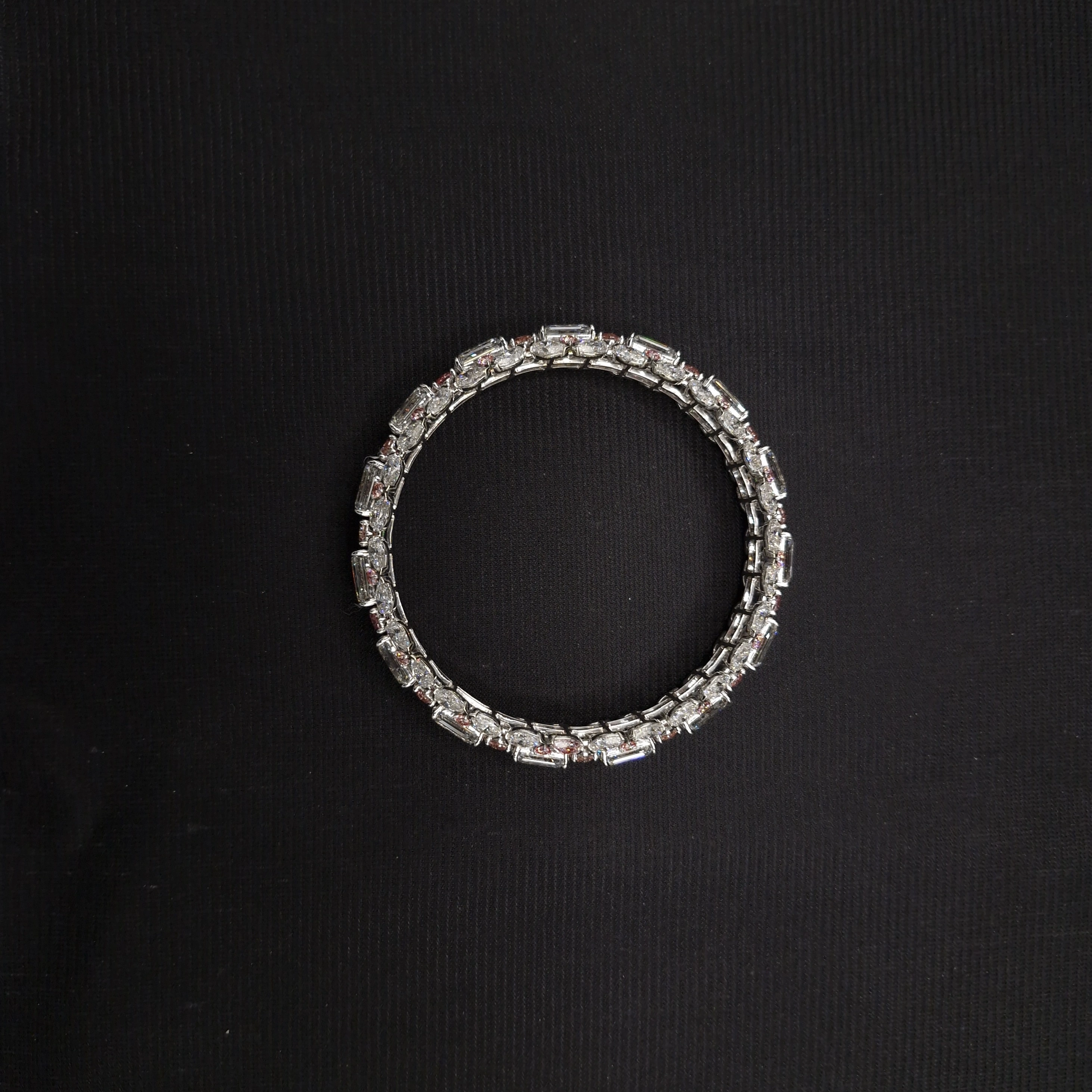 72.97 TCW Multi-Shape Lab-Grown Diamond Statement Bangle | 14K Gold | Creator’s Masterpiece view 4