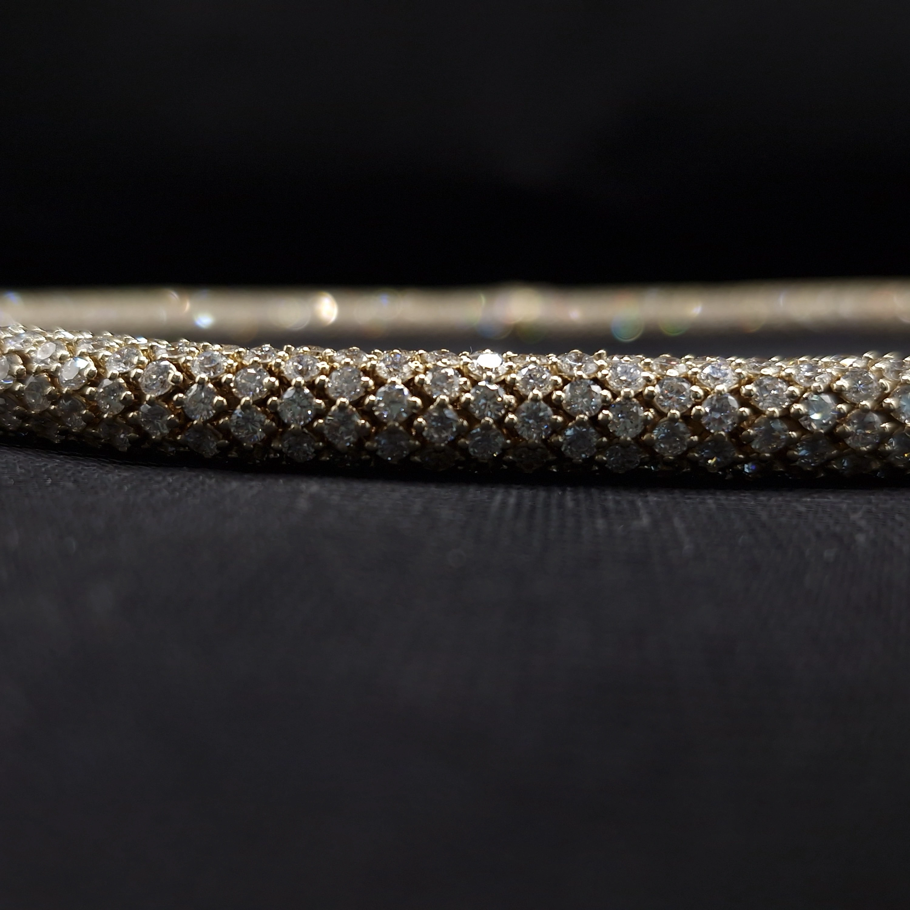 76.46 TCW Round Diamond Statement Chain | Solid 9KT Yellow Gold | 109.7 Grams | Creator’s Masterpiece view 3