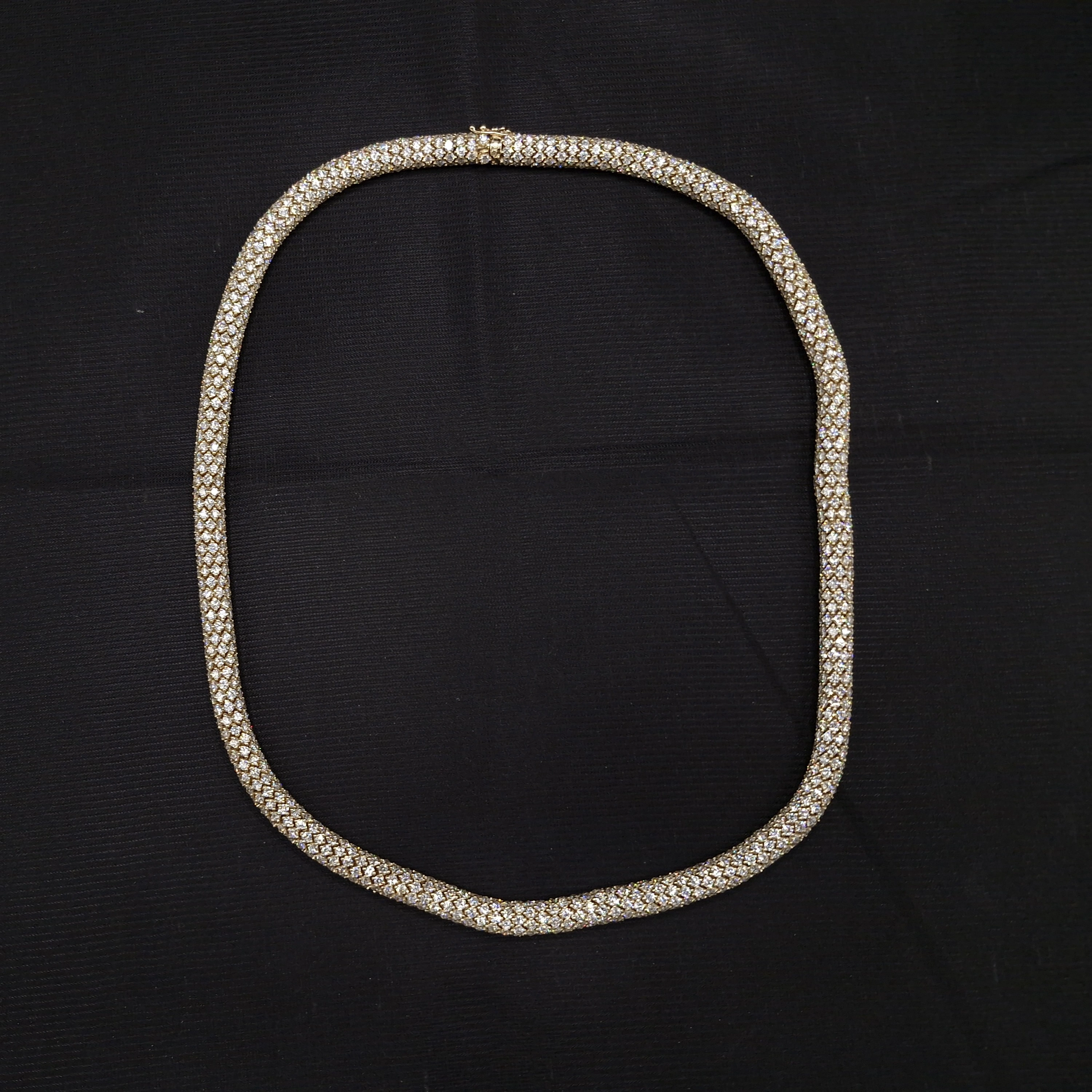 76.46 TCW Round Diamond Statement Chain | Solid 9KT Yellow Gold | 109.7 Grams | Creator’s Masterpiece view 4