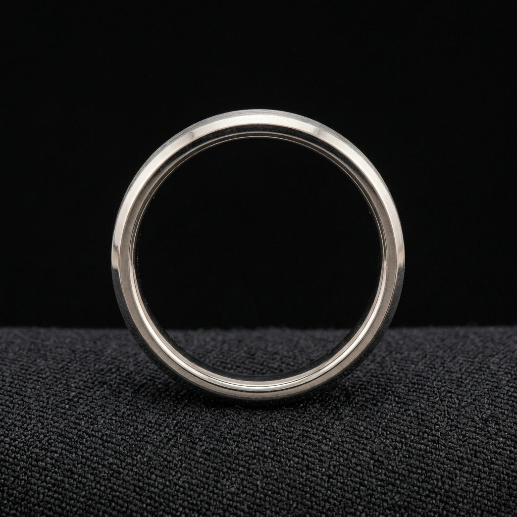 Classic PT950 Platinum Wedding Band | Minimalist Platinum Band for Men view 5