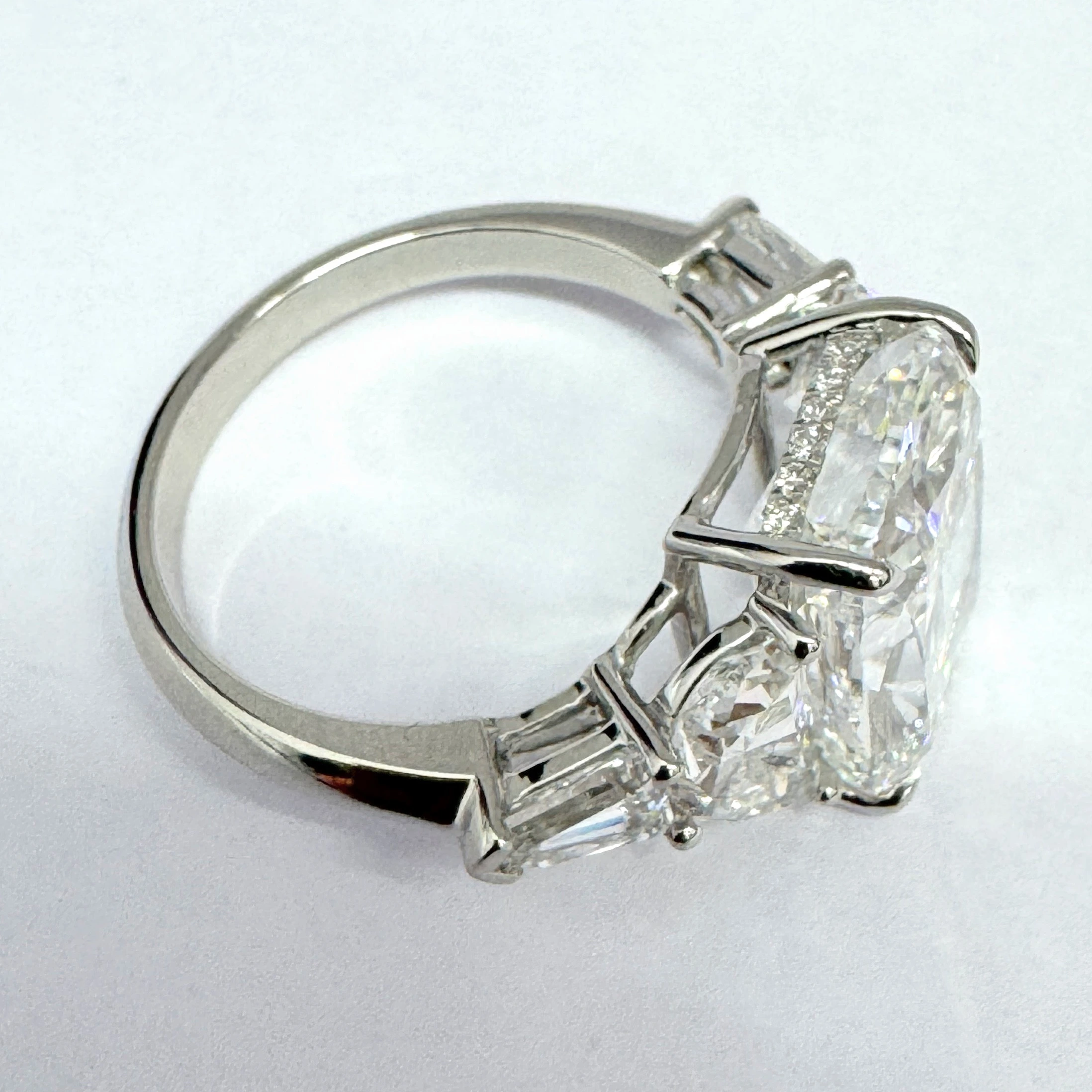 Cushion, Half Moon, Baguette, Round & Fancy Lab Grown Diamond Ring view 6
