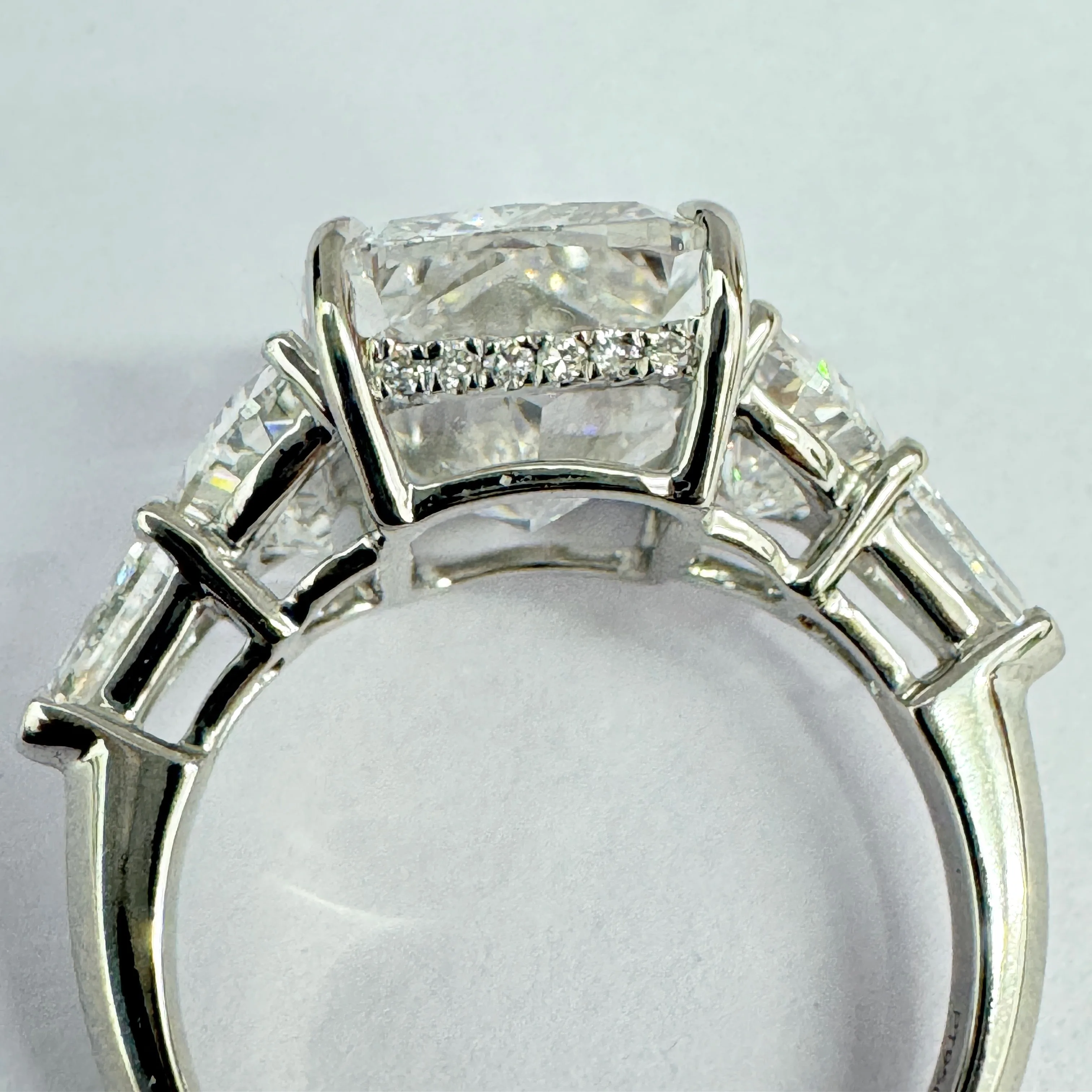 Cushion, Half Moon, Baguette, Round & Fancy Lab Grown Diamond Ring view 7