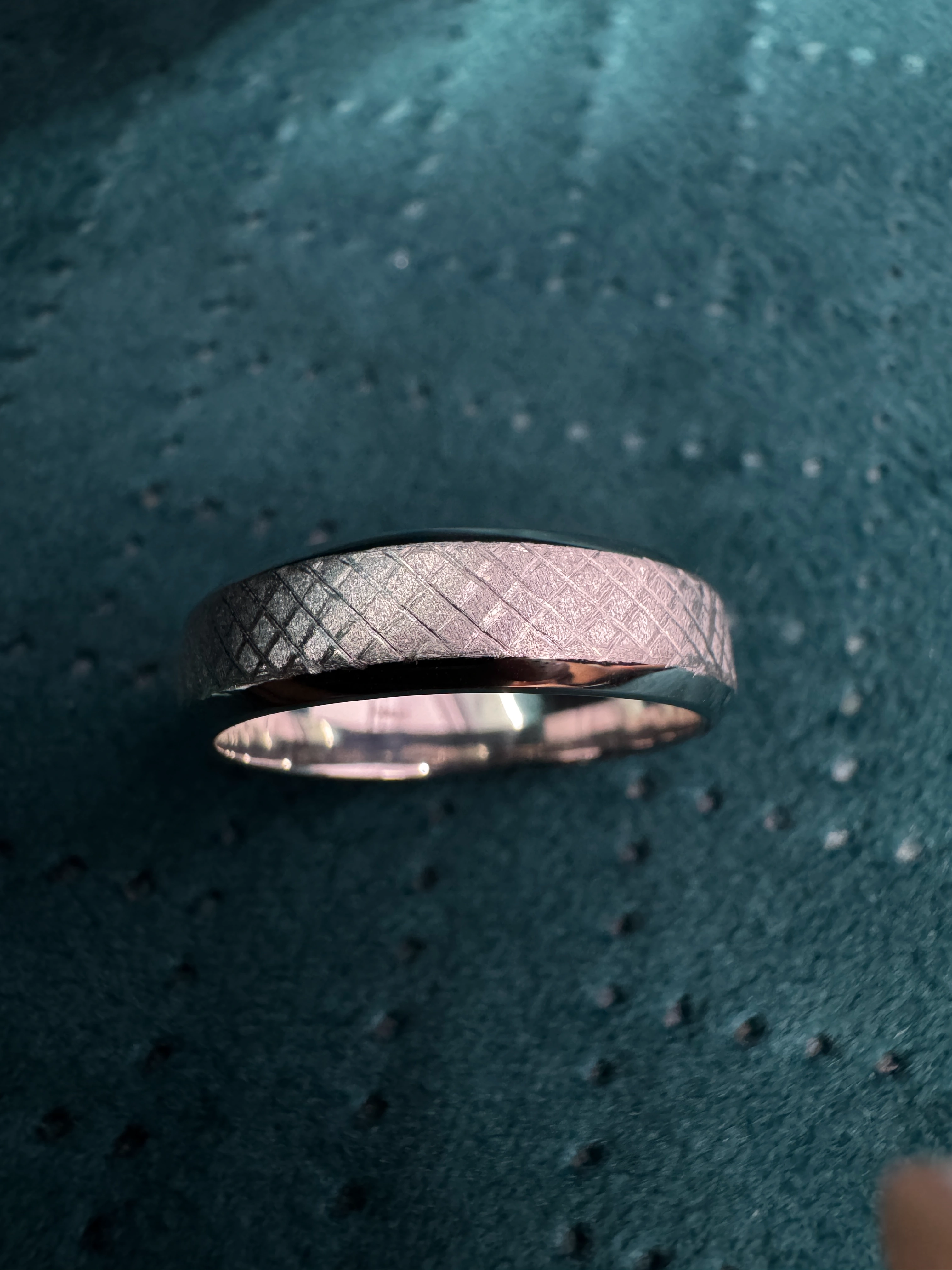 Elegant PT950 Platinum Ring crafted in 11.90 grams, offering a sleek and durable design with a premium luxury finish. view 4