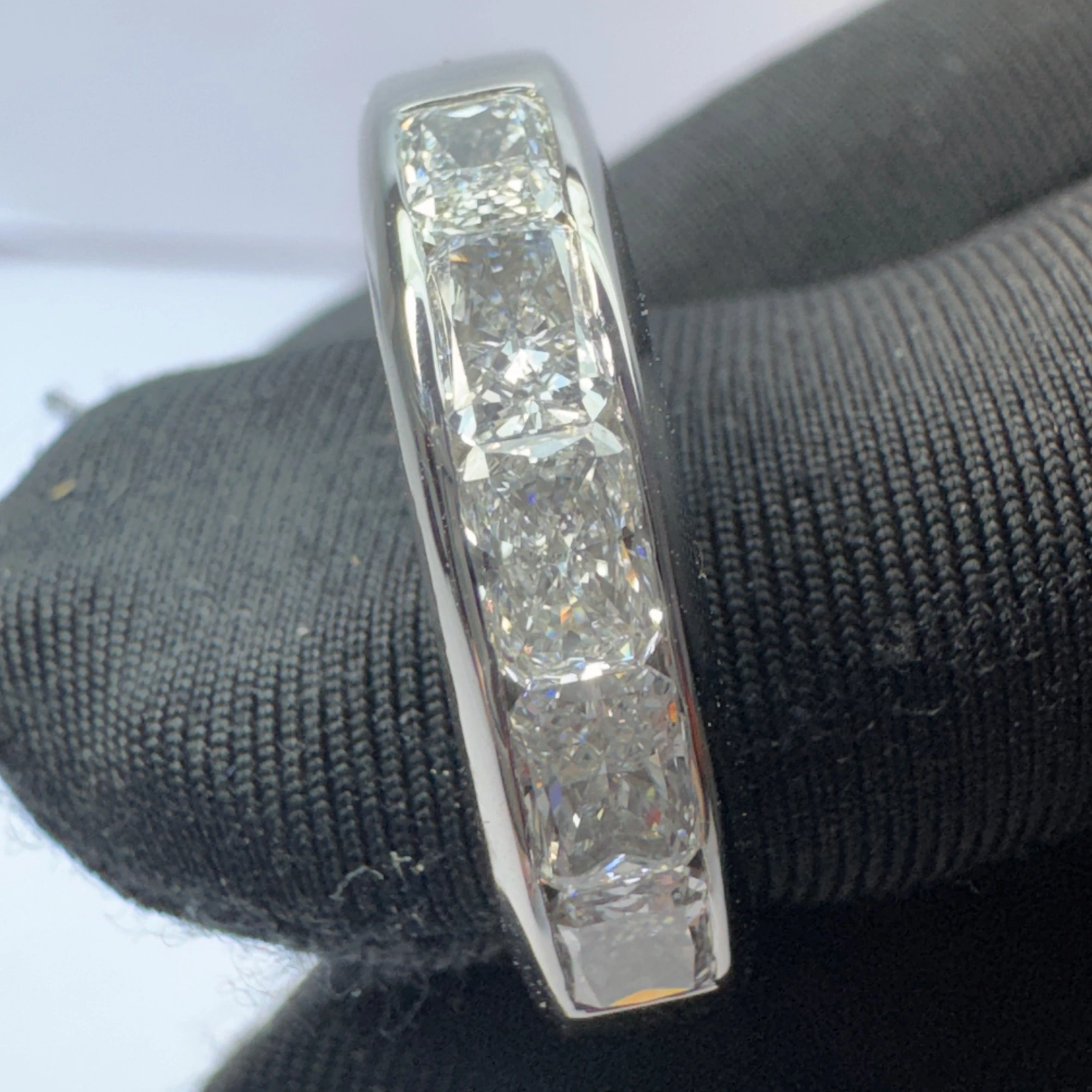 Radiant Cut Lab Diamond Ring for Women view 7