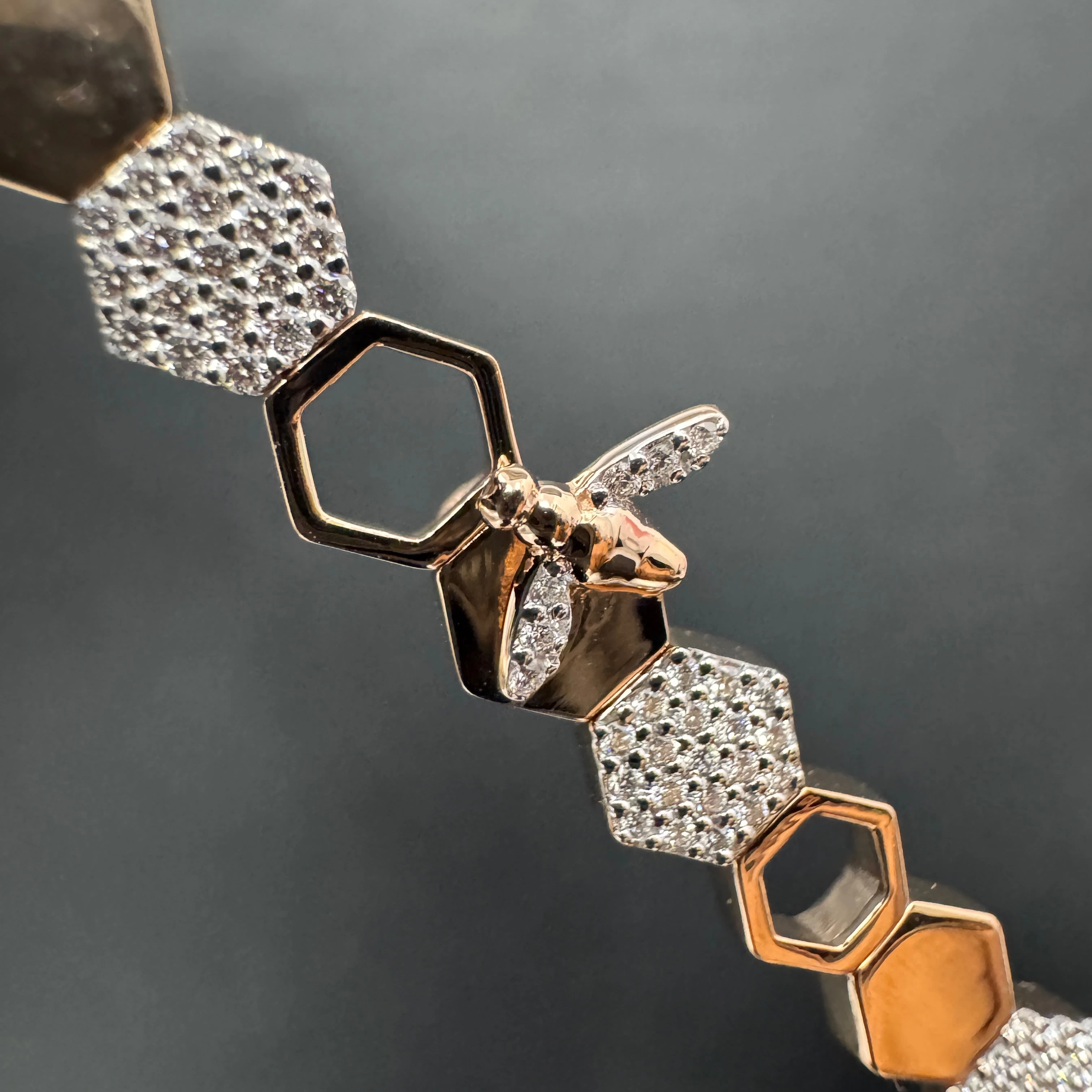 Elegant Round Diamond Bracelet in Rose Gold | Fine Jewelry view 7