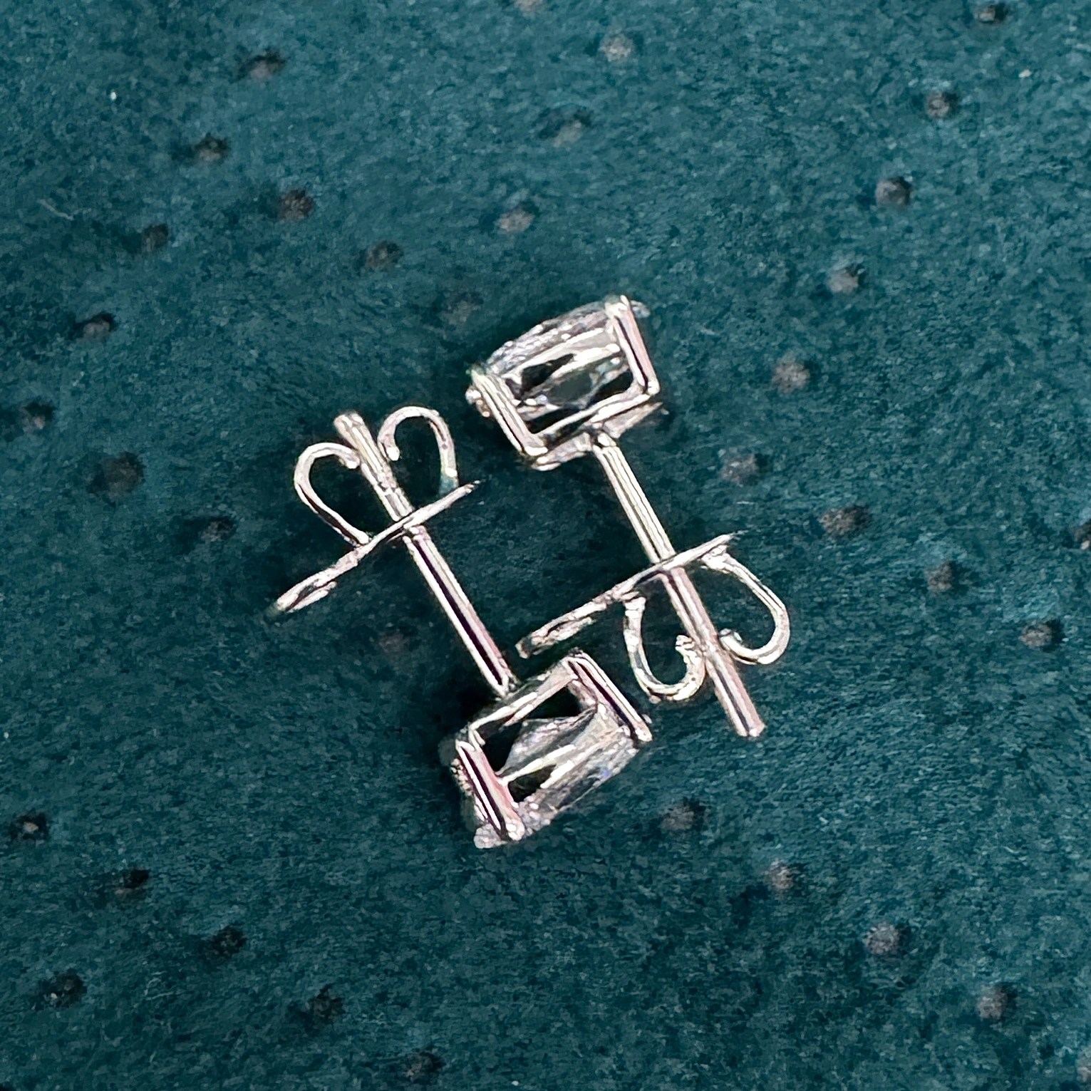 Exquisite 3.00 CT Total Lab Grown Diamond Earrings featuring Pear & Round Brilliant cuts for exceptional sparkle and elegance view 4
