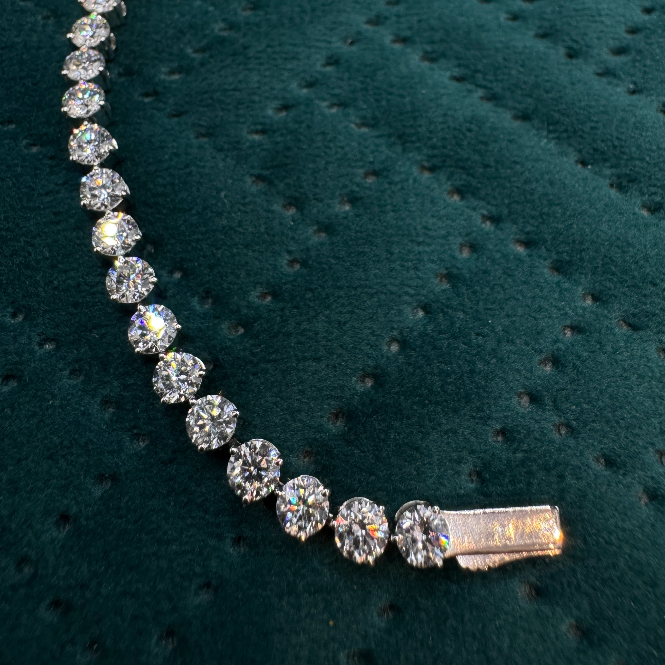 Exquisite 7.72 CT Round Brilliant Lab Grown Diamond Bracelet in PT950 Platinum for Women view 5