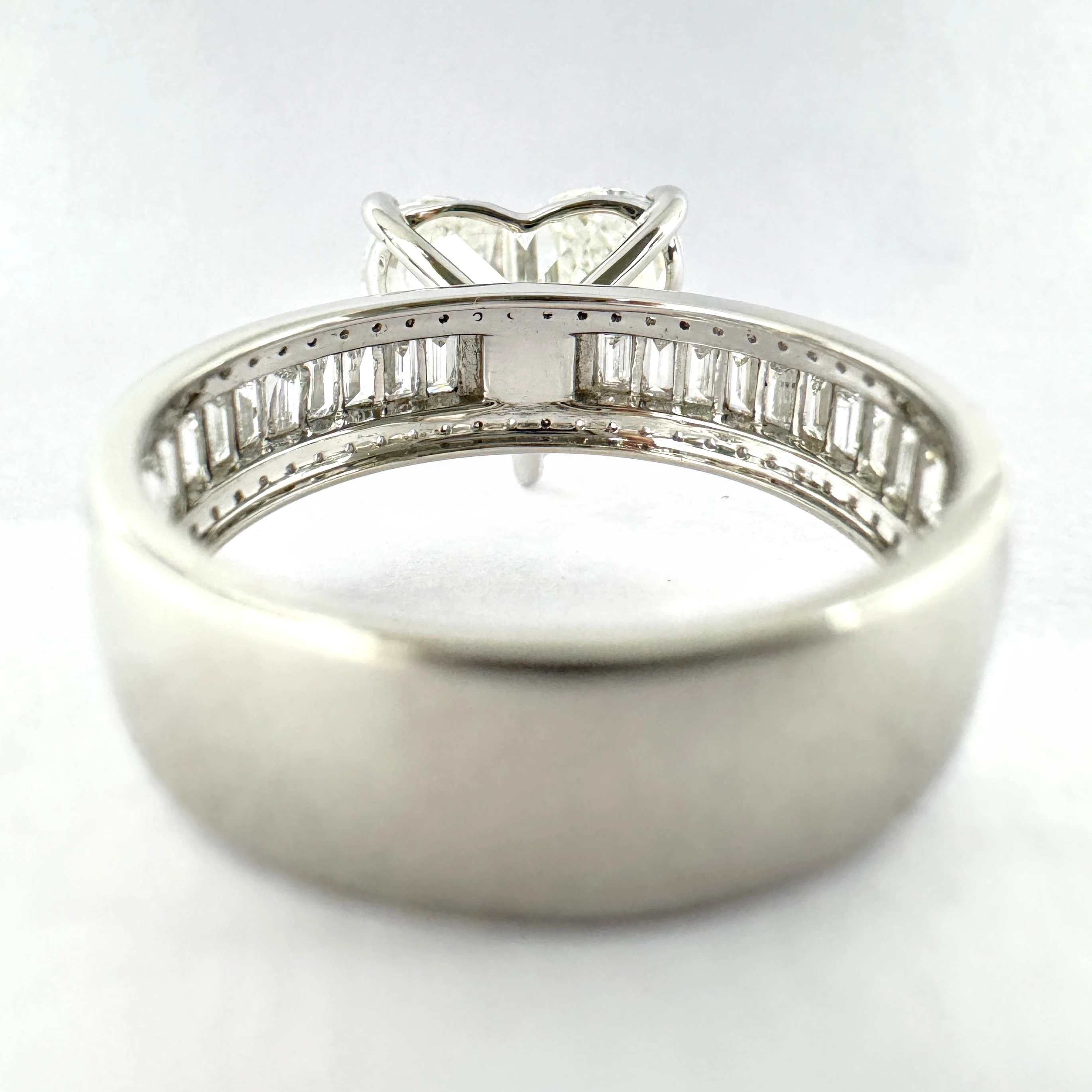 Heart, Baguette & Round Lab Grown Diamond Ring view 6