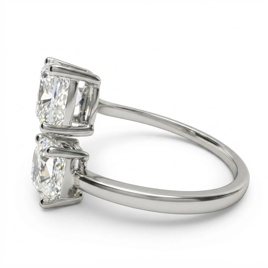 IGI Certified Cushion Cut Lab Grown Diamond Ring view 5