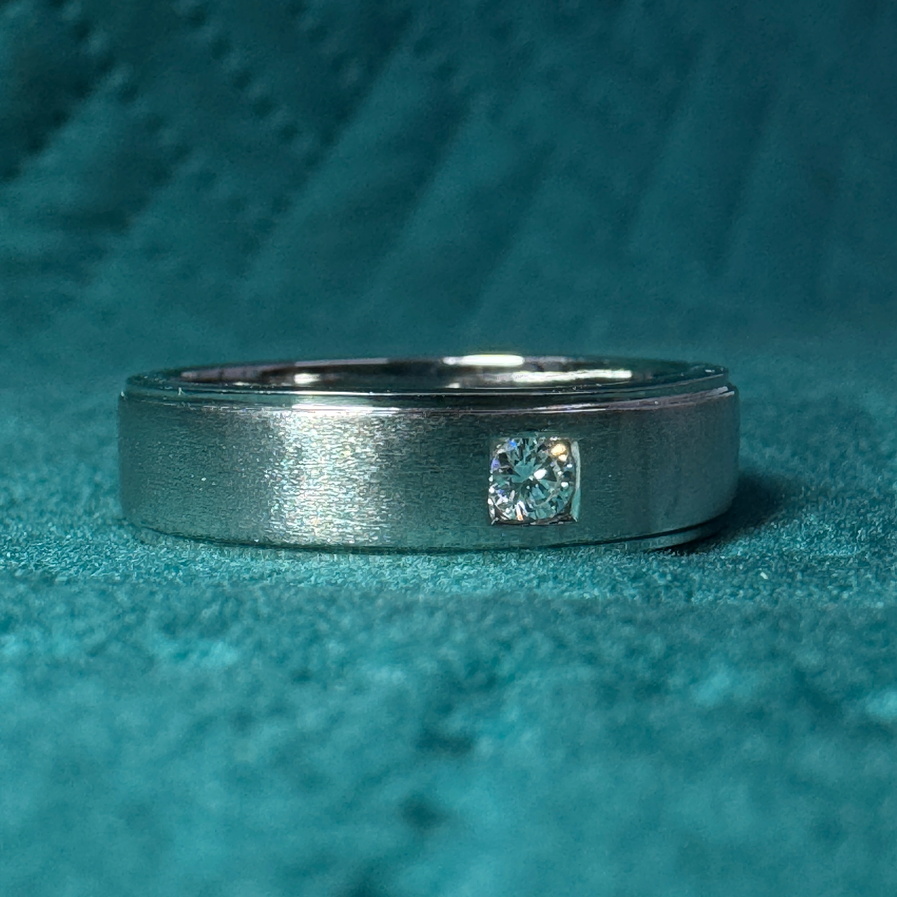 Luxury 0.08 CT Round Brilliant Diamond Ring in PT950 Platinum for Women