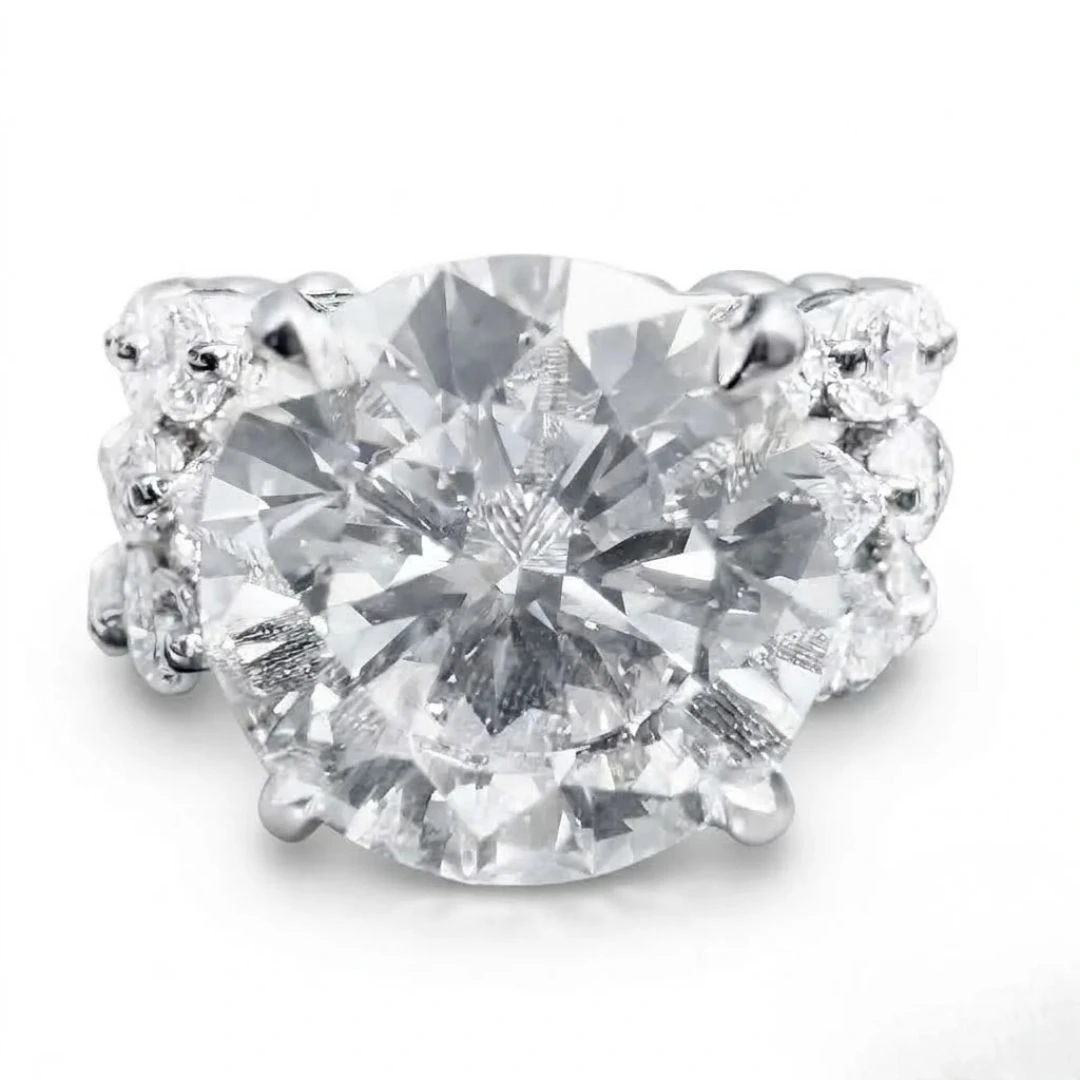 Marquise & Round Lab Grown Diamond Ring | IGI Certified view 3
