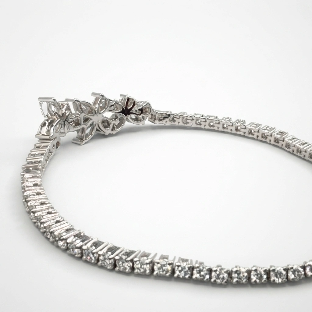 Marquise, Pear & Round Diamond Bracelet | Luxury PT950 Platinum Jewelry view 4