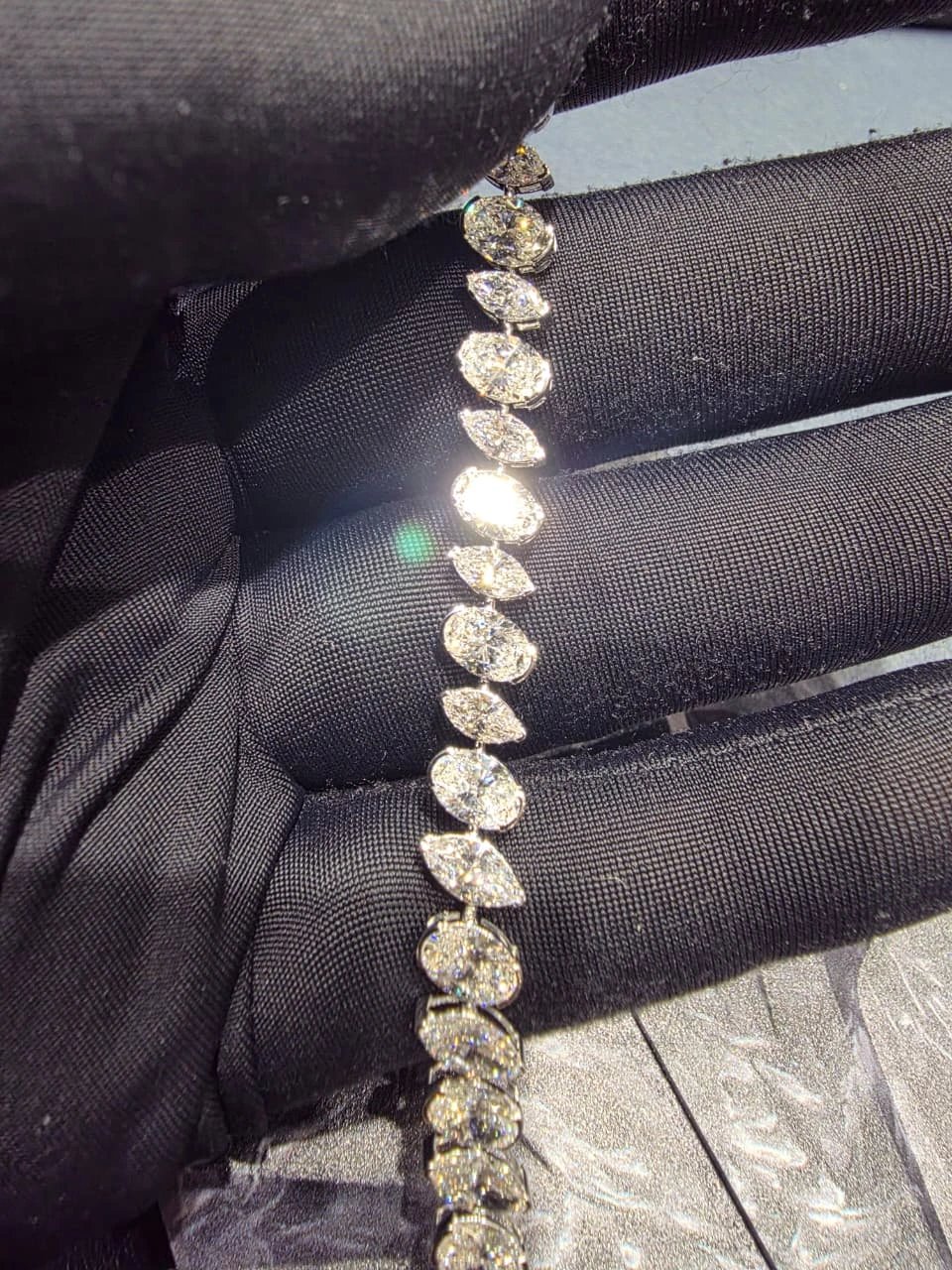 Oval & Marquise Diamond Bracelet | Lab Grown & IGI Certified view 5