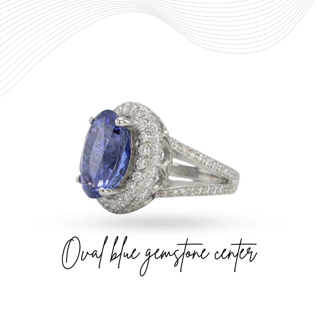 Oval & Round Lab Grown Diamond Ring | PT950 Platinum | IGI Certified