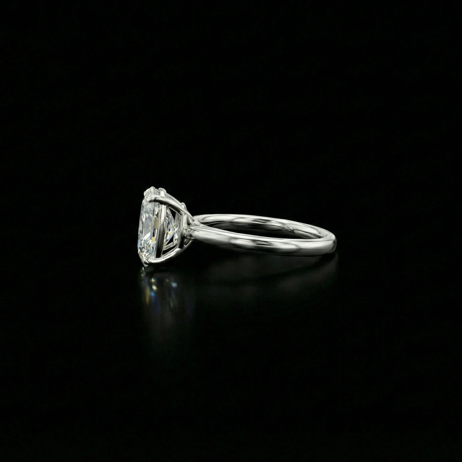 Oval Cut Lab Grown Diamond Ring view 4