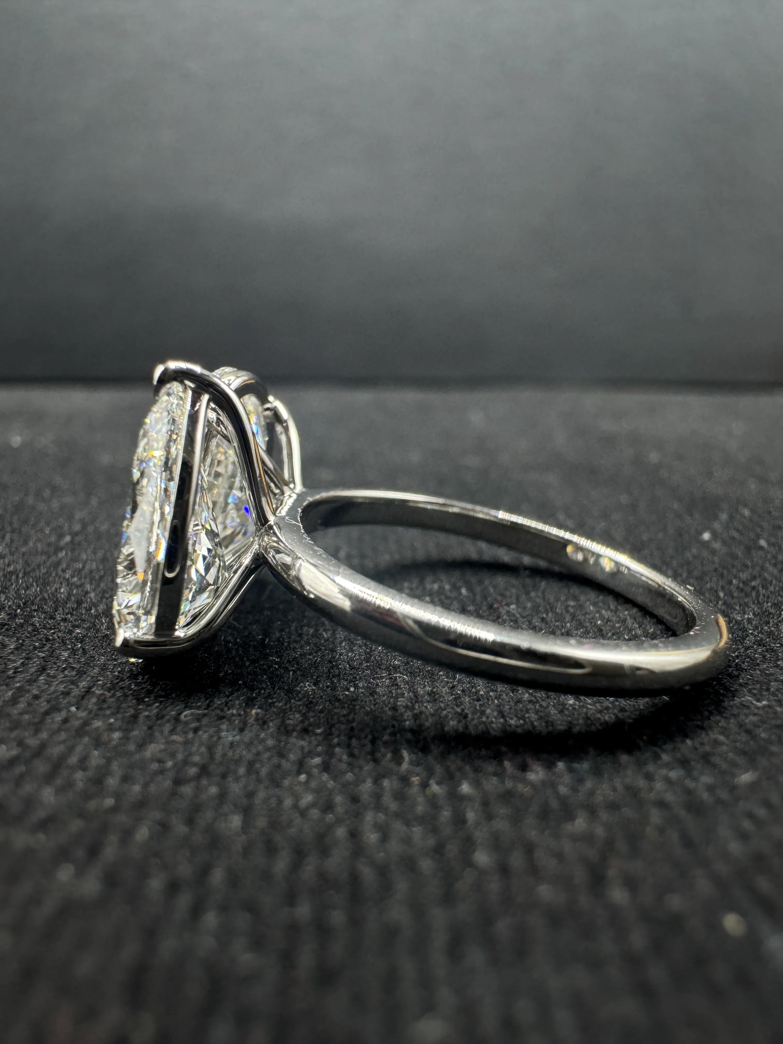 Pear & Oval Lab Grown Diamond Ring | PT950 Platinum | IGI Certified view 5