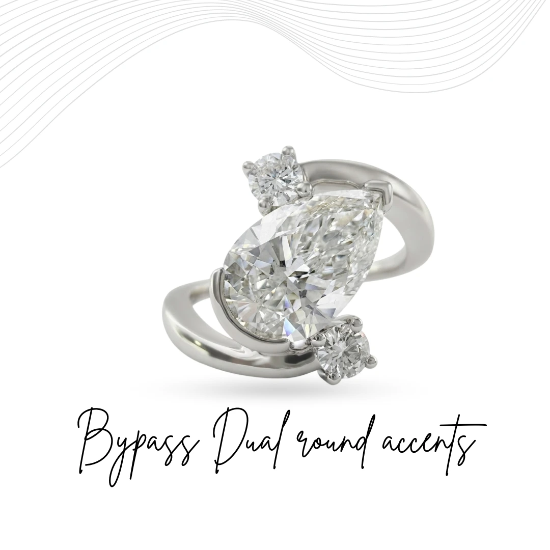 Pear & Round Lab Grown Diamond Ring | PT950 Platinum | IGI Certified
