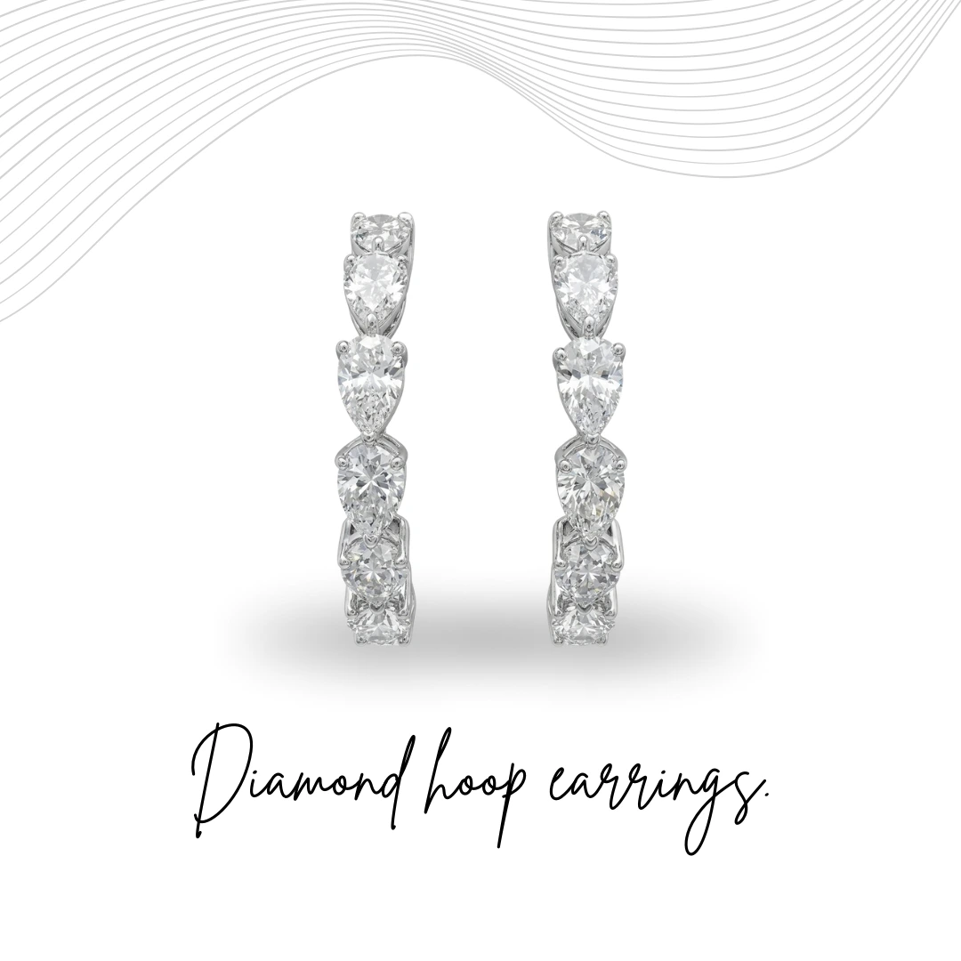 Pear Cut Diamond Solitaire Earrings in PT950 Platinum | IGI Certified