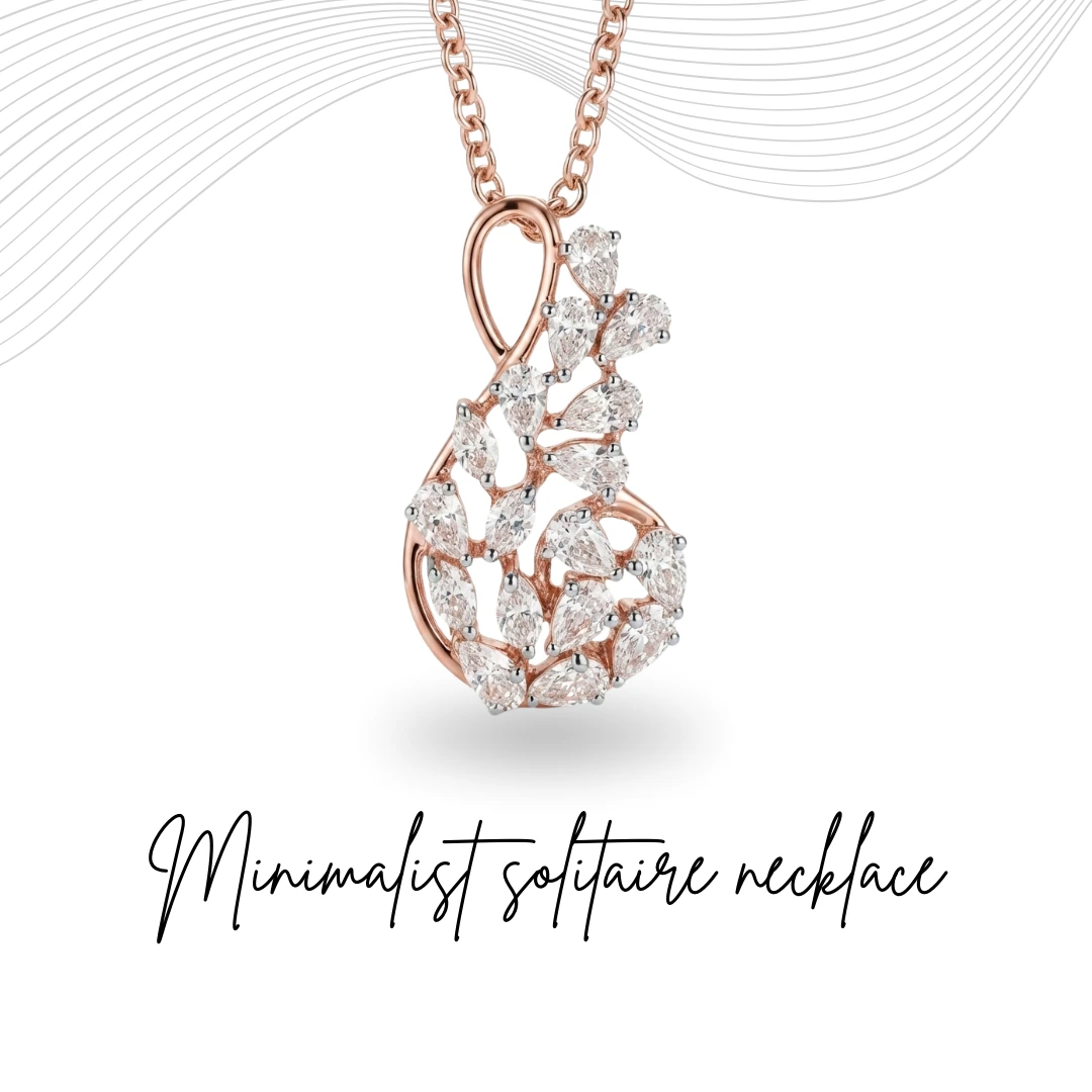 Pear Cut Lab Grown Diamond Pendant | 0.80 CT | Rose Gold